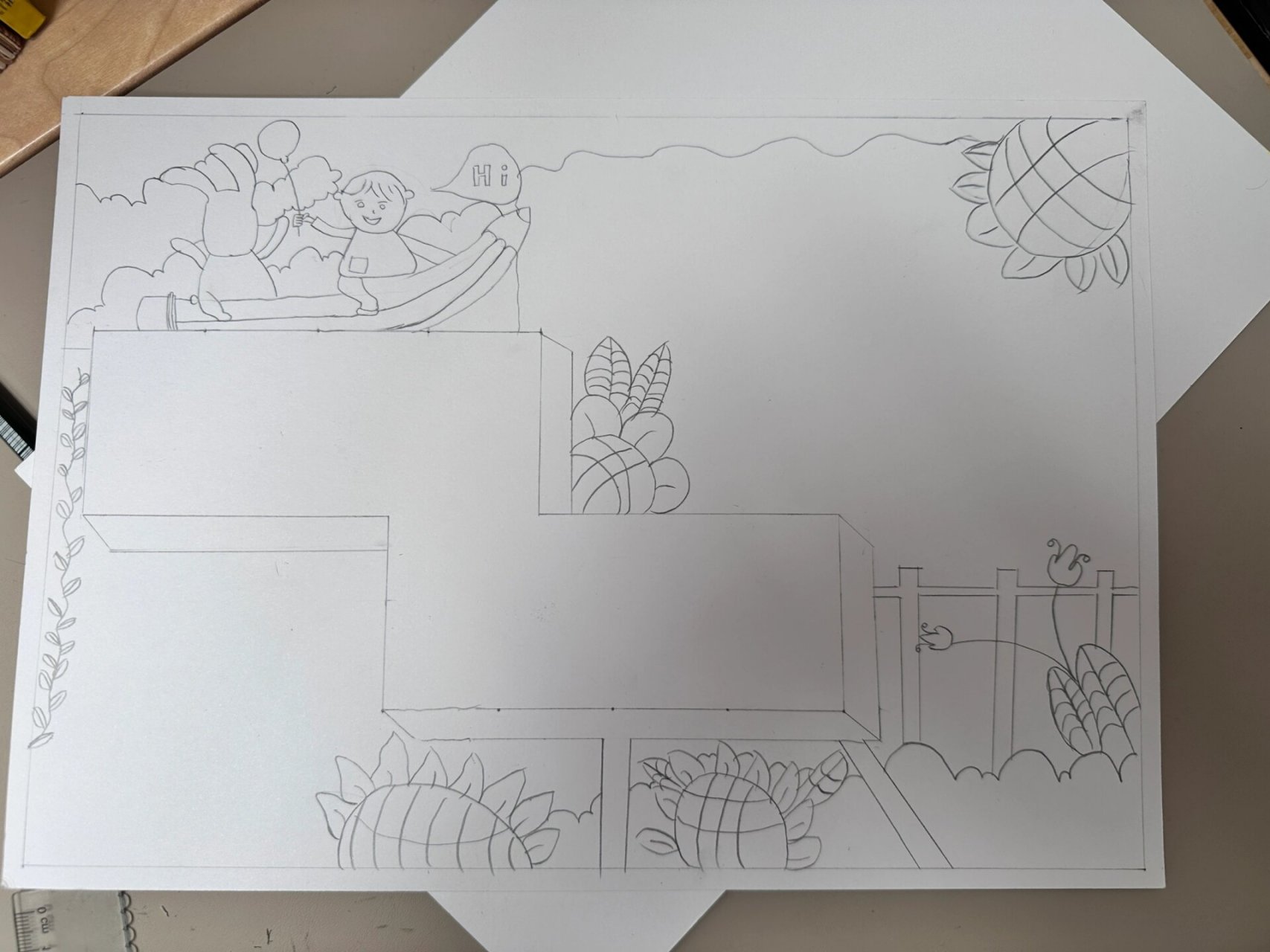 手抄报|心向阳光,微笑向暖～乐于助人 95记录下～底稿前前后后娃画