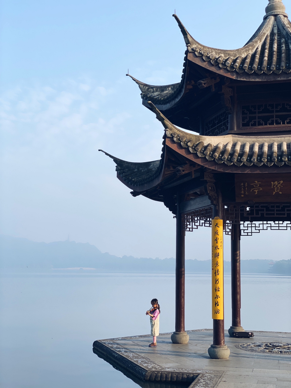 杭州 | 西湖最美亭子——集贤亭 早晨6点 终于让我拍到一组静谧的西湖