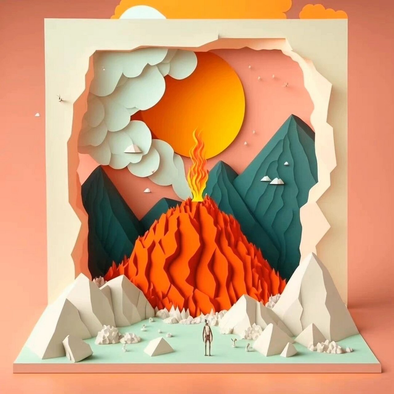 立体剪纸风格作品 必须分享给大家的立体剪纸作品,太好看了