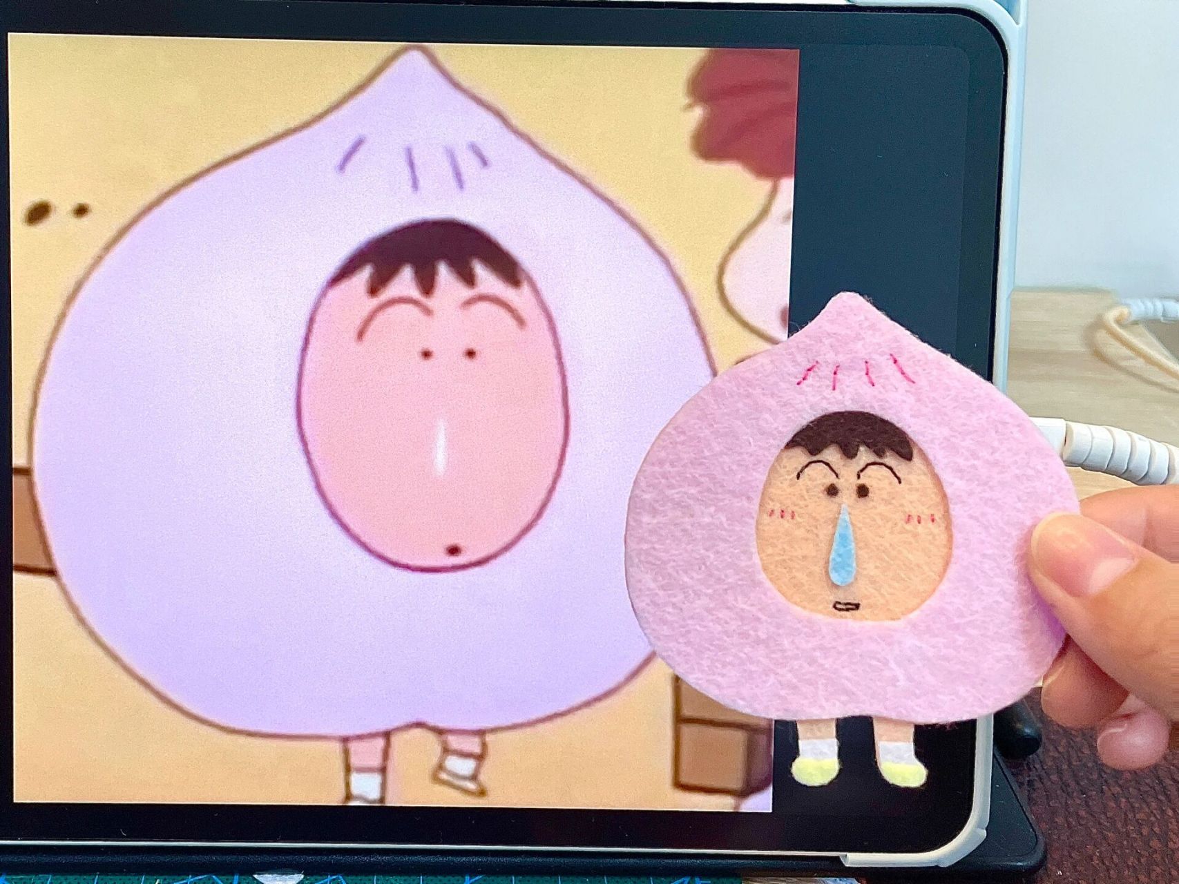 不织布 | 桃子阿呆～ 看蜡笔小新的时候觉得阿呆最聪明最冷静最像大人