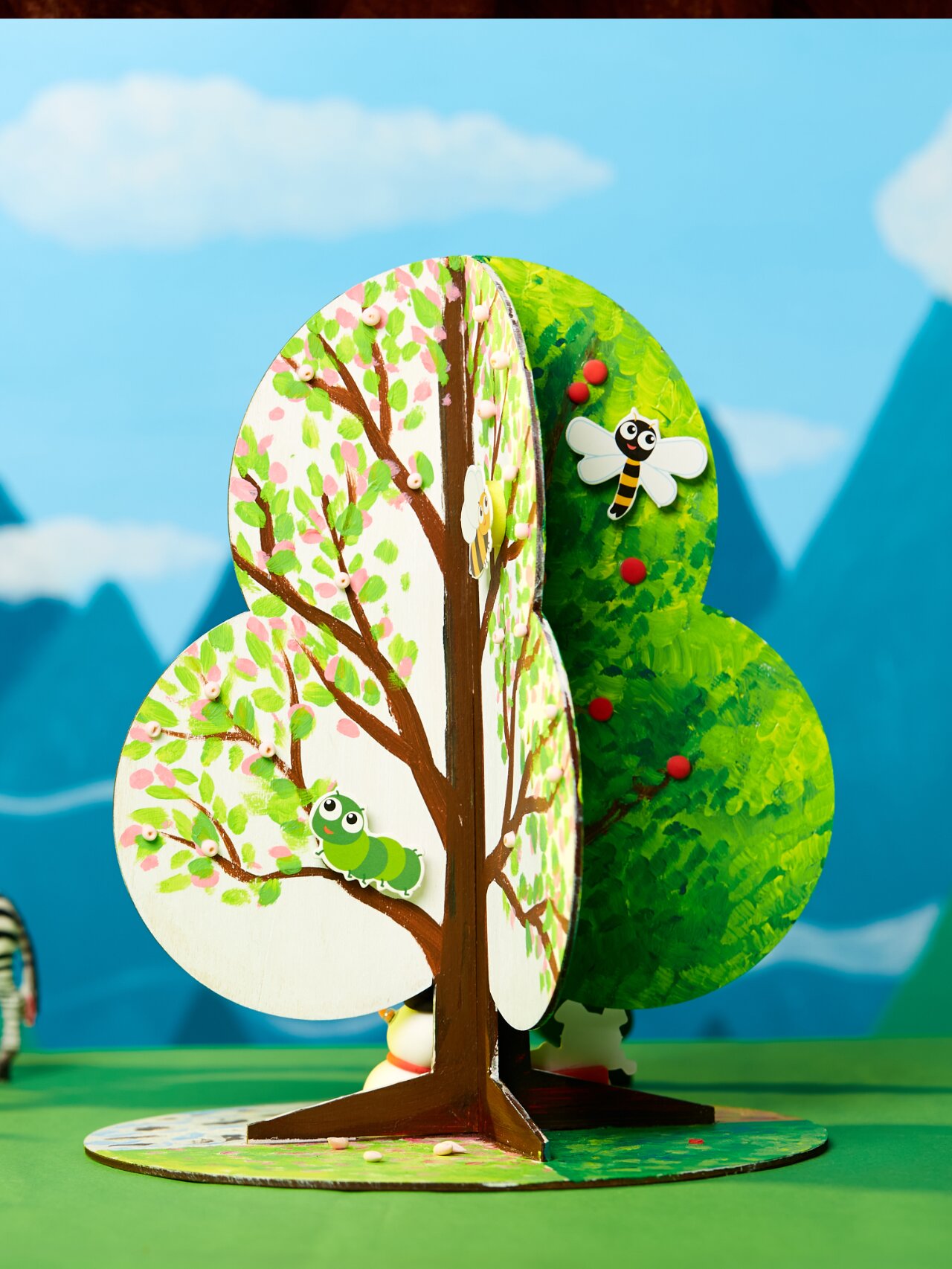 春夏秋冬的大树:这样的四季主题画你喜欢吗