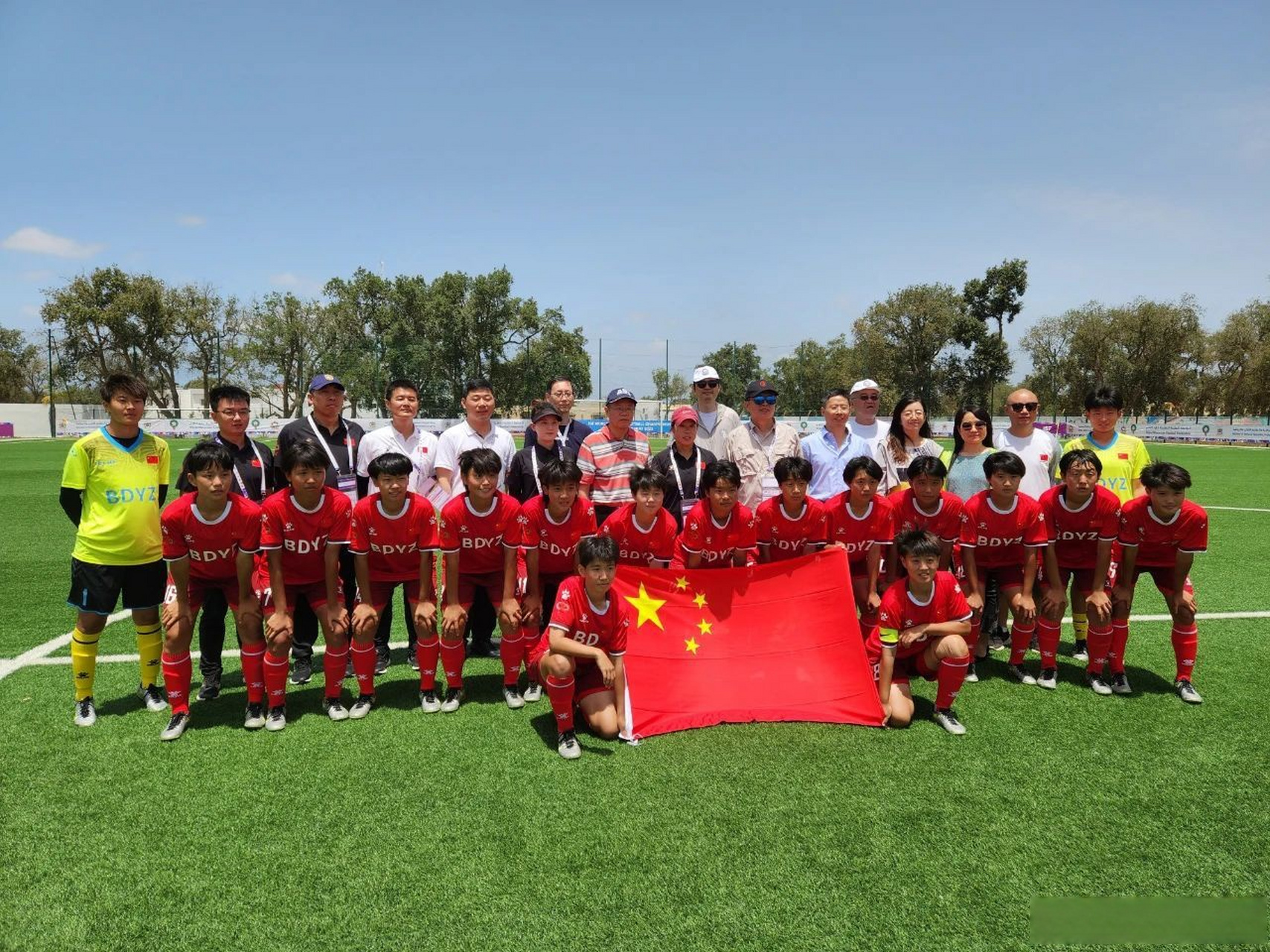 继7月23日保定一中女足代表中国队战胜法国代表队首战告捷后,7月24