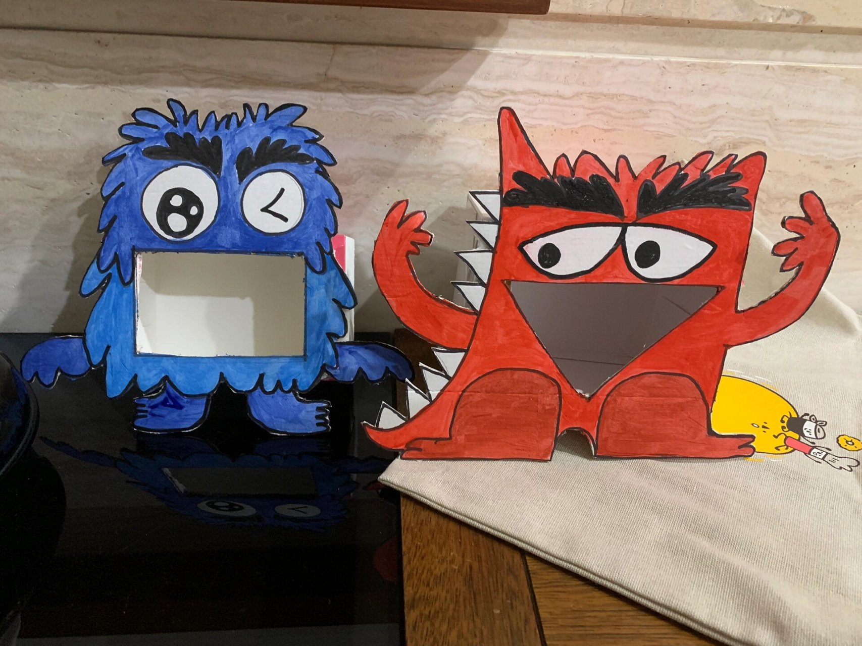 幼儿园手工作业|怪兽情绪盒子