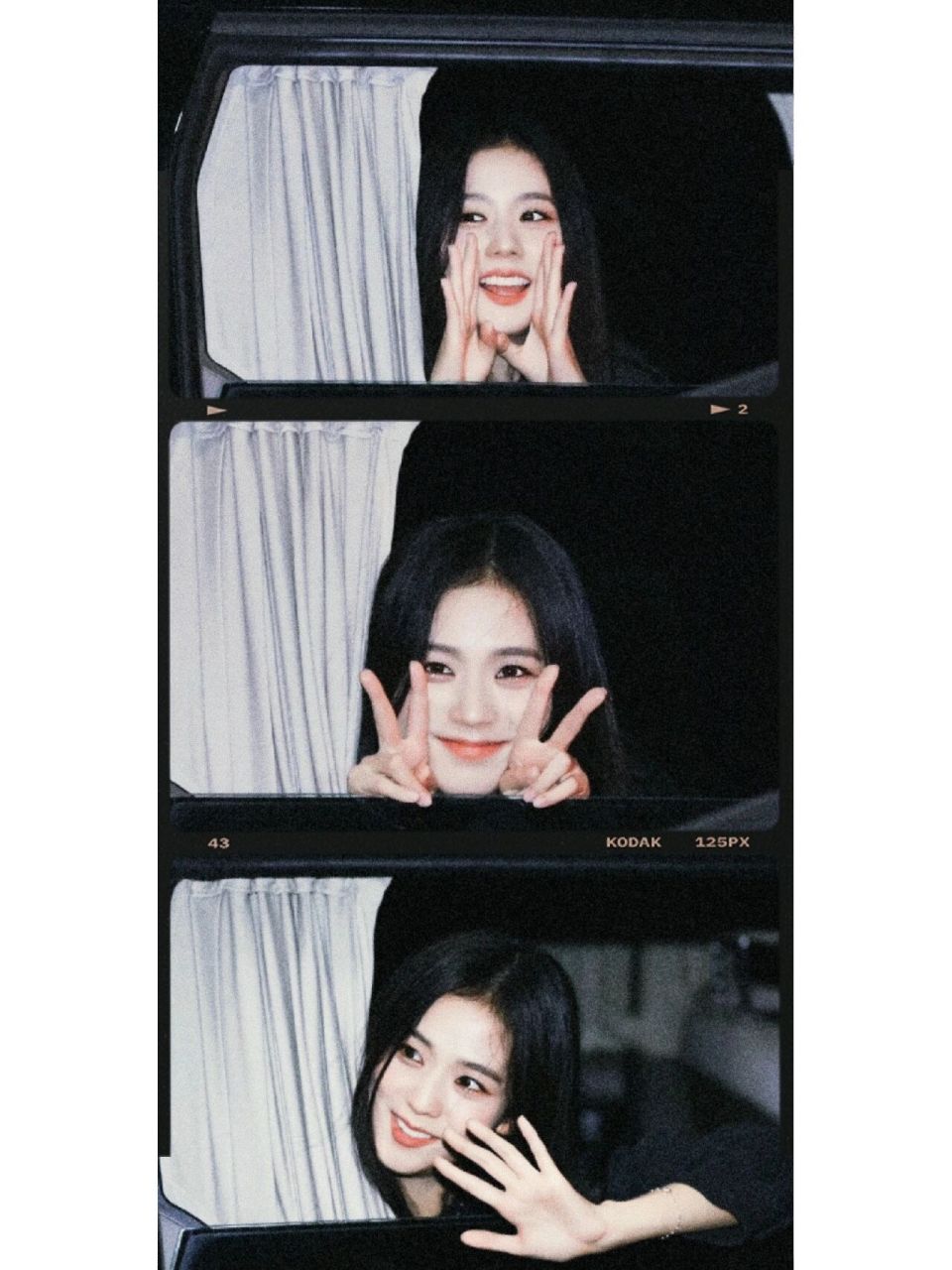 jisoo智秀壁纸|黑色系拼贴73