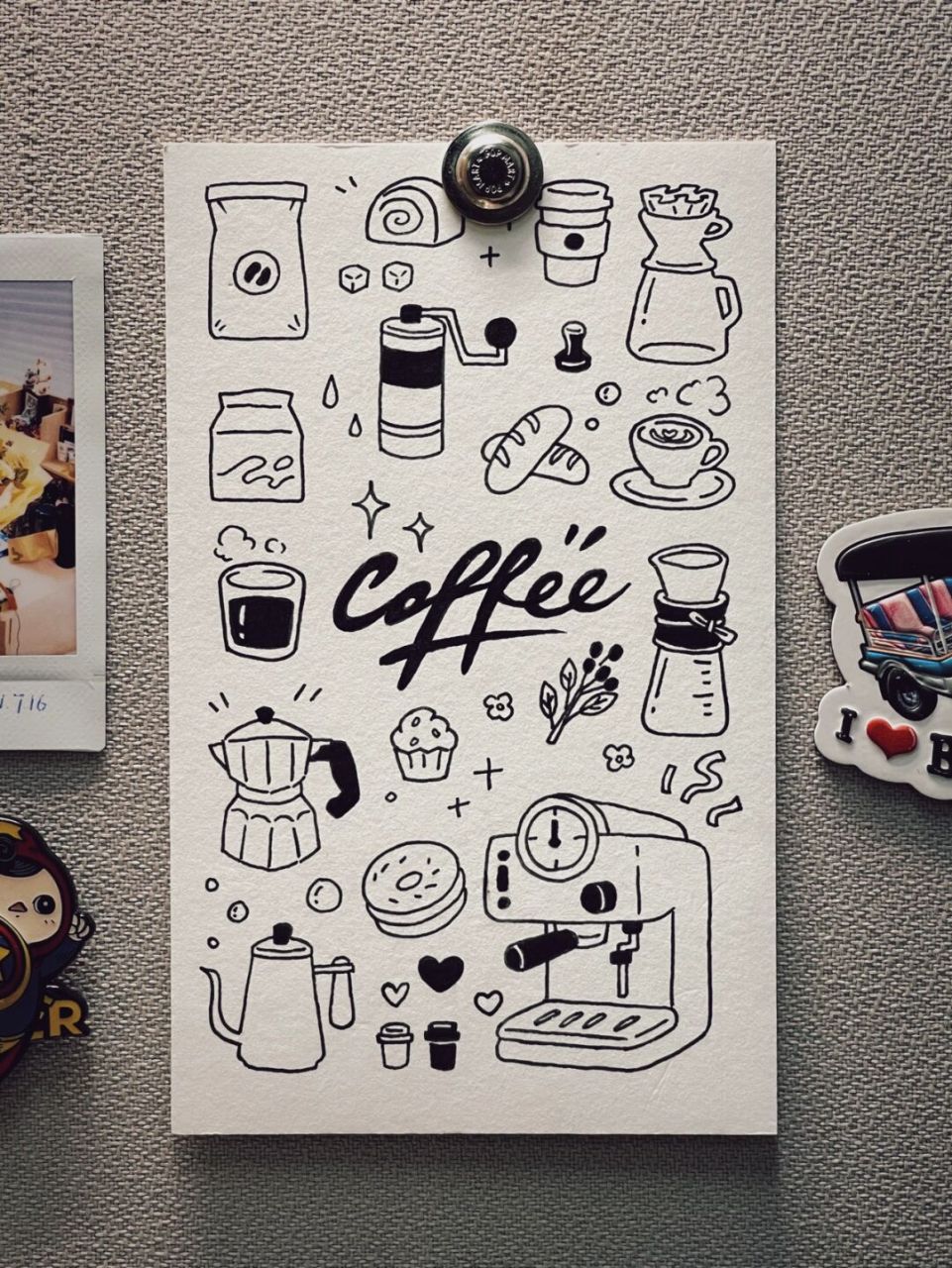 简笔画# #手帐素材# #咖啡##我的咖啡日记##零基础学画画# #手# 
