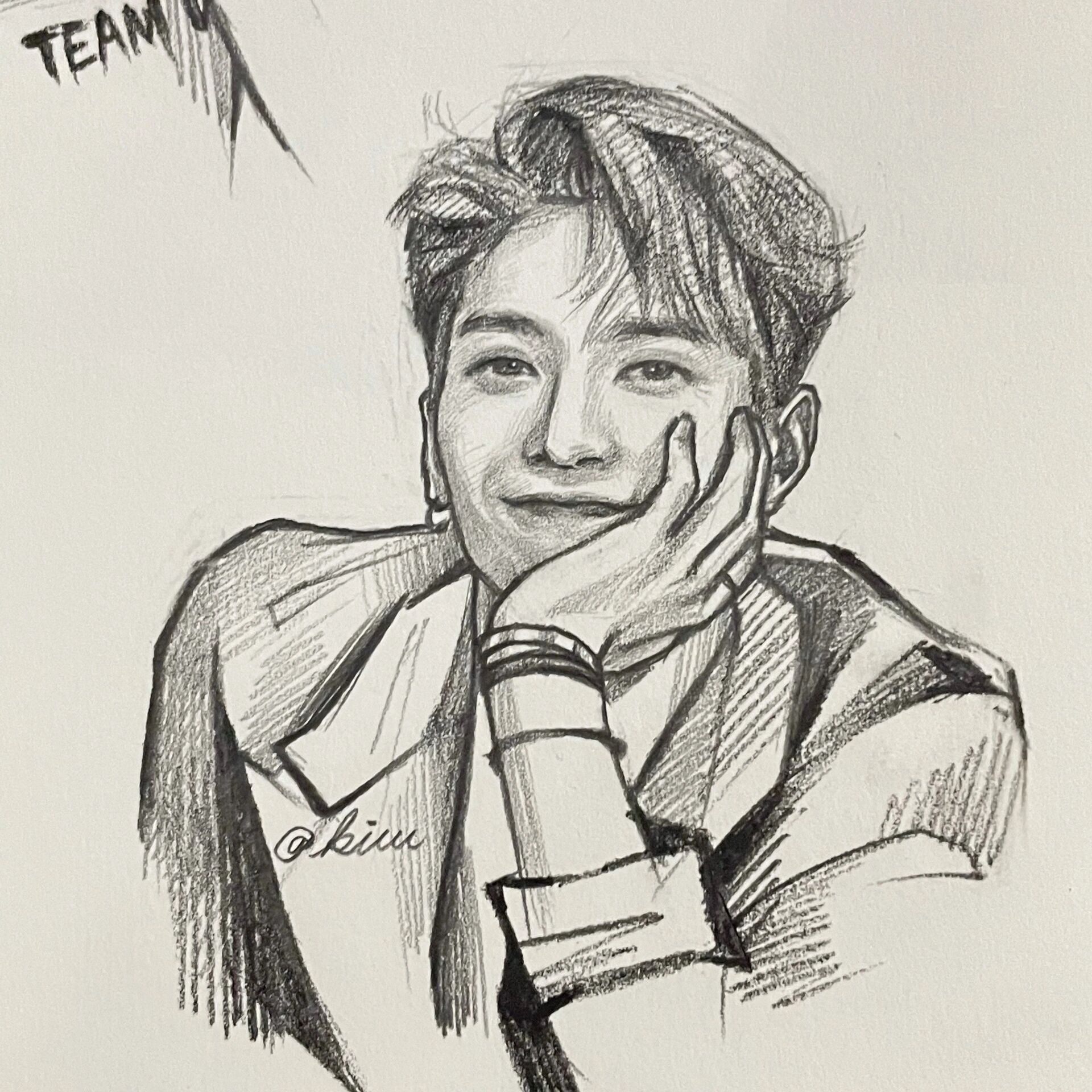 手绘头像|王嘉尔