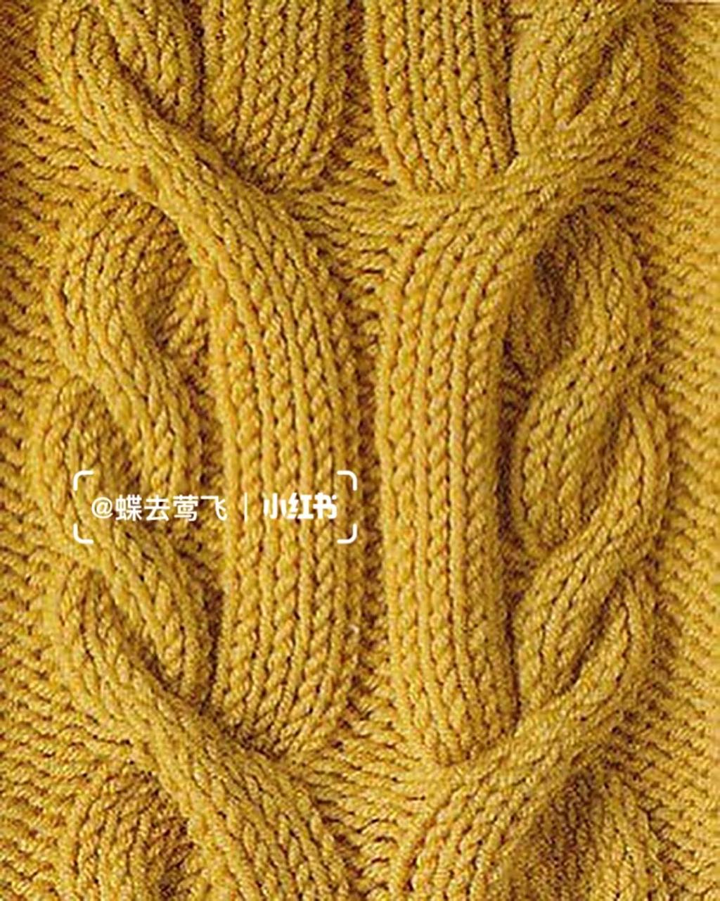 【图解】棒针手工编织 毛衣针织物花纹图案 #编织# #手工编织# #棒针
