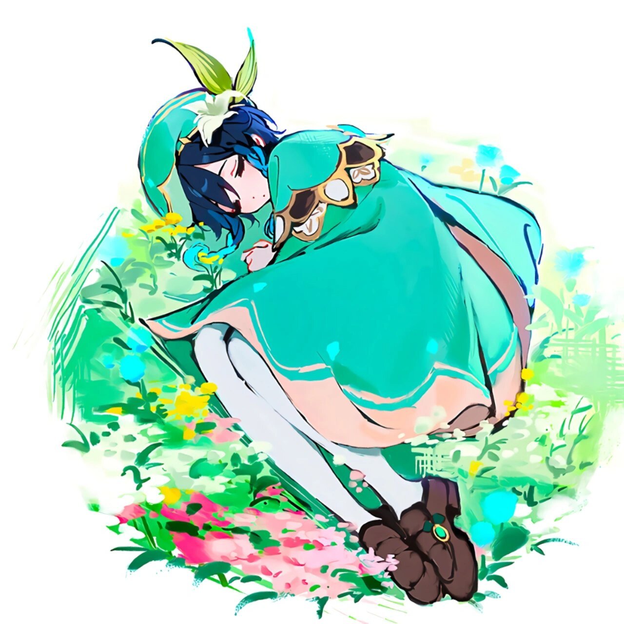 画师:dsマイル丨原神 温迪头像