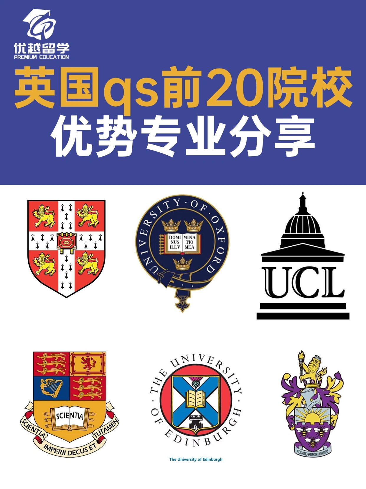 英国大学开设的专业课程种类繁多,想选择一个适合英国大学校徽英国