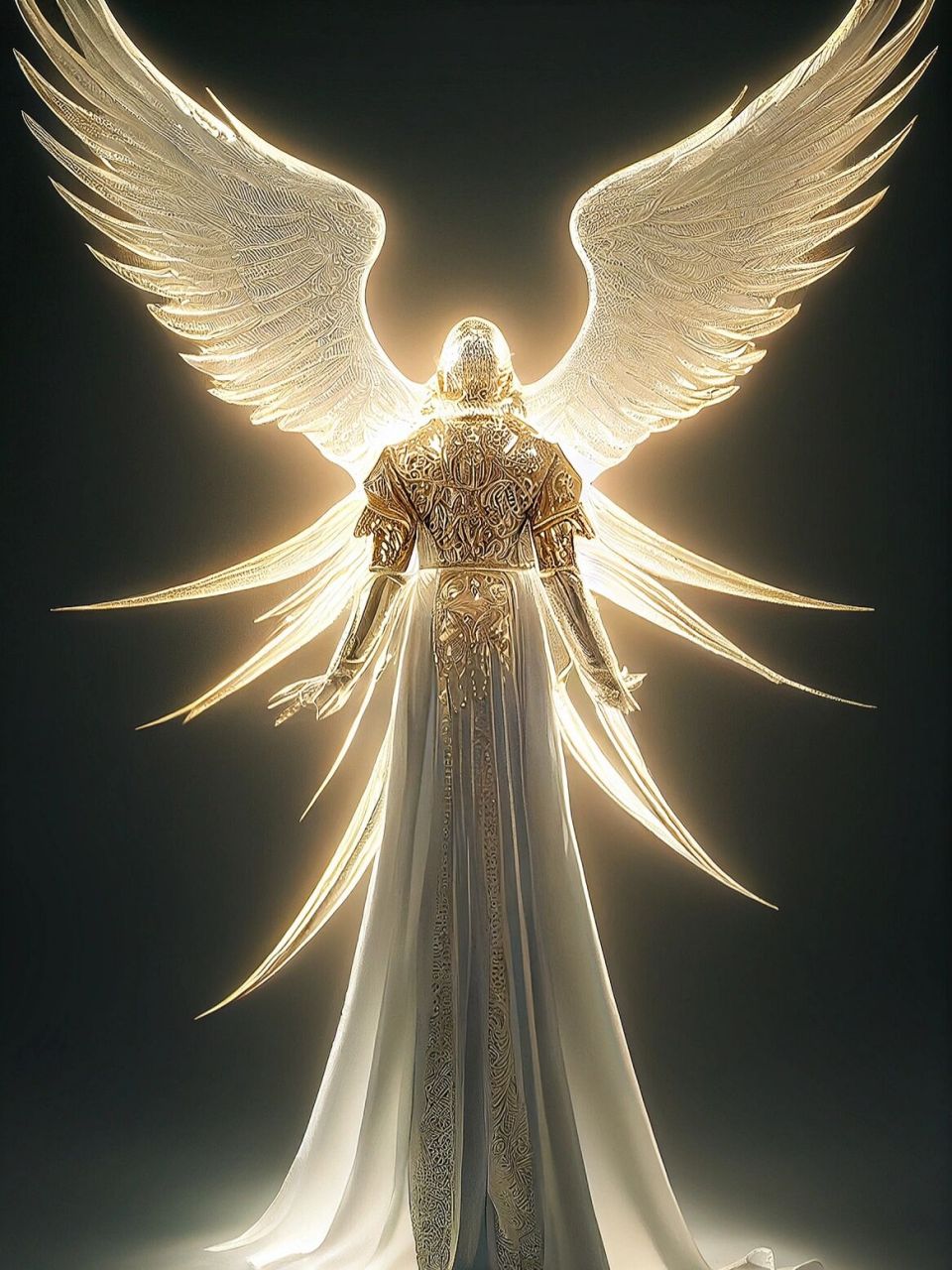 天使长的风采 加百列本为炽天使,作为天使长,在天堂位于重要的守护