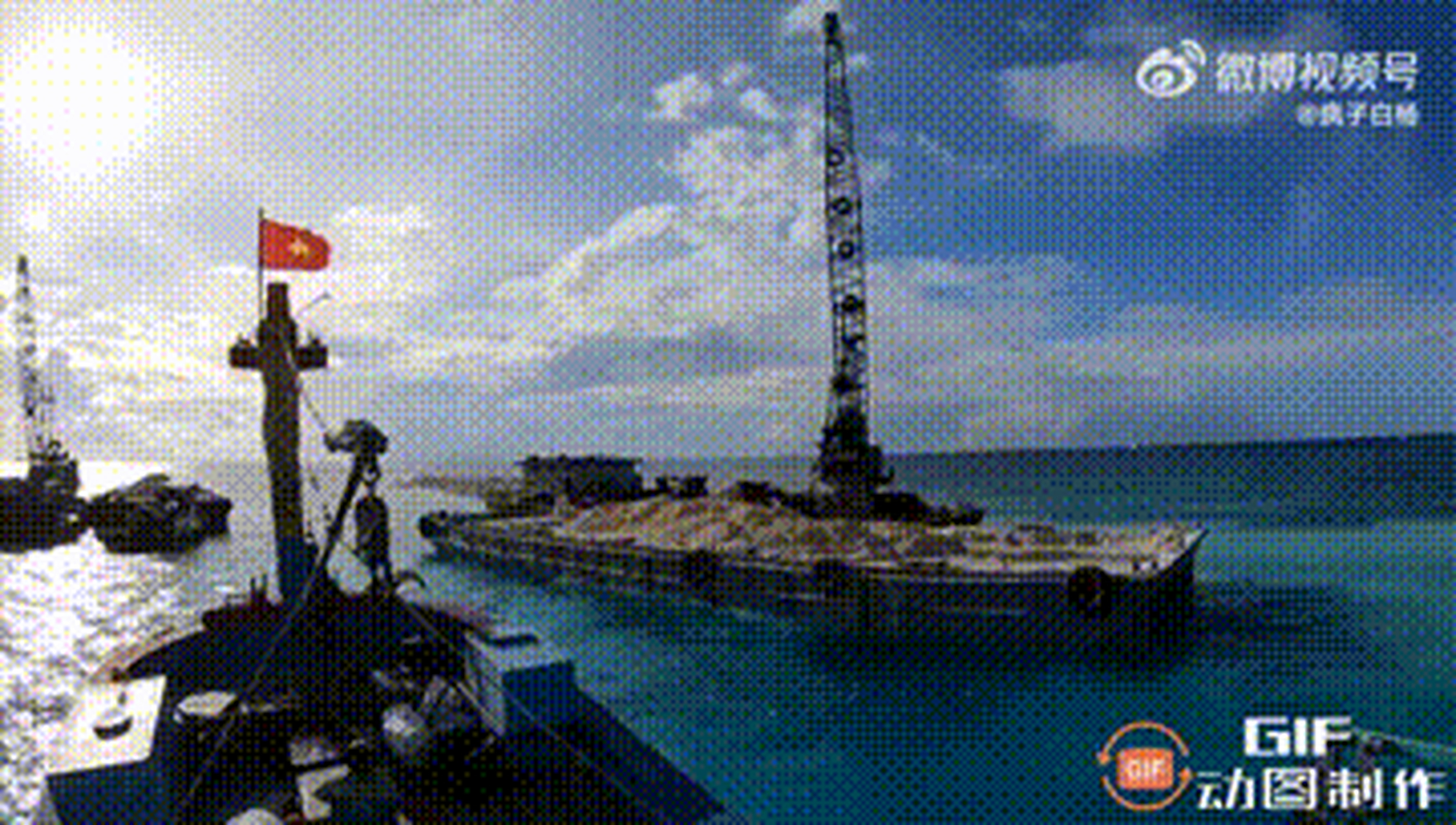 火冒三丈,图一为柏礁现状,别人已经动手了哦——这可以说是南沙条件最