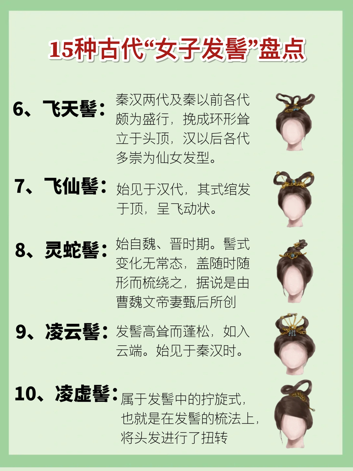 古言必备9715种古代"女子发髻"盘点,快收藏