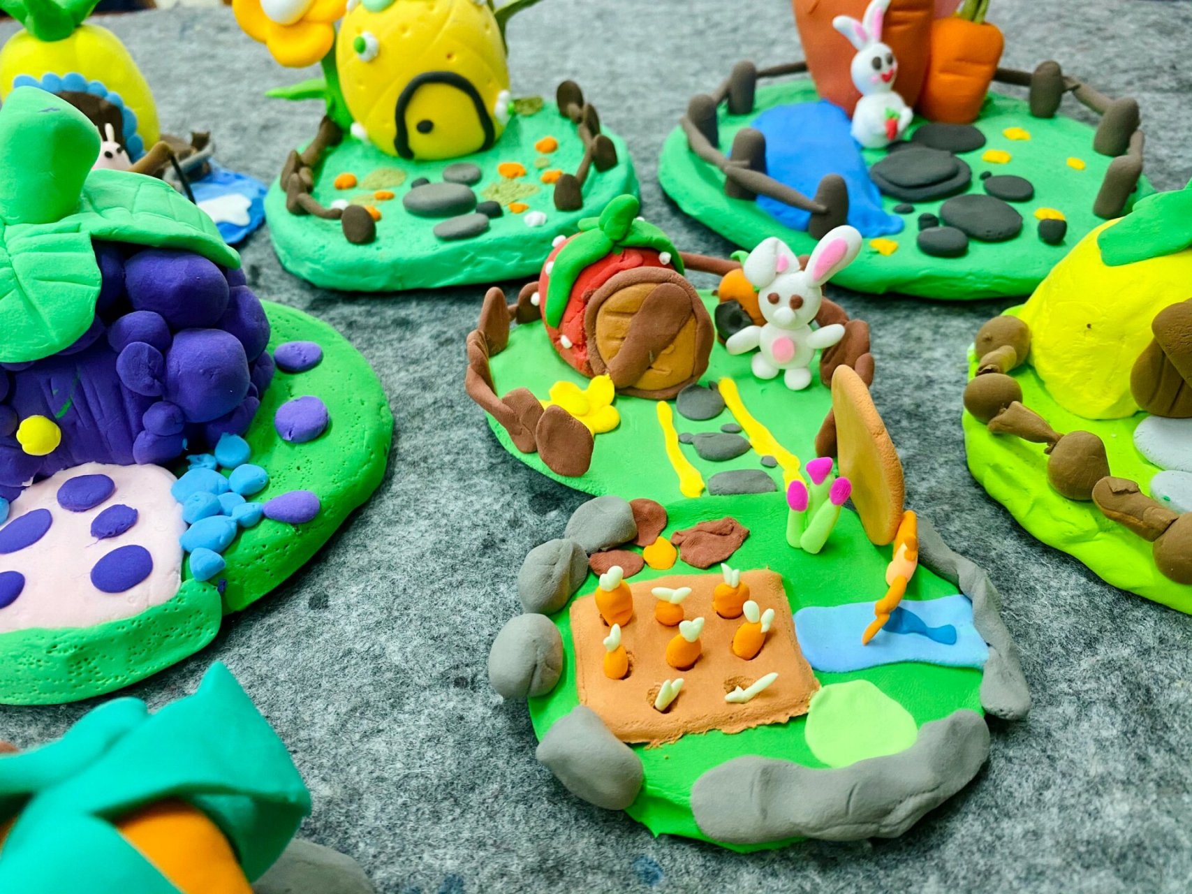 小动物的家 粘土手工