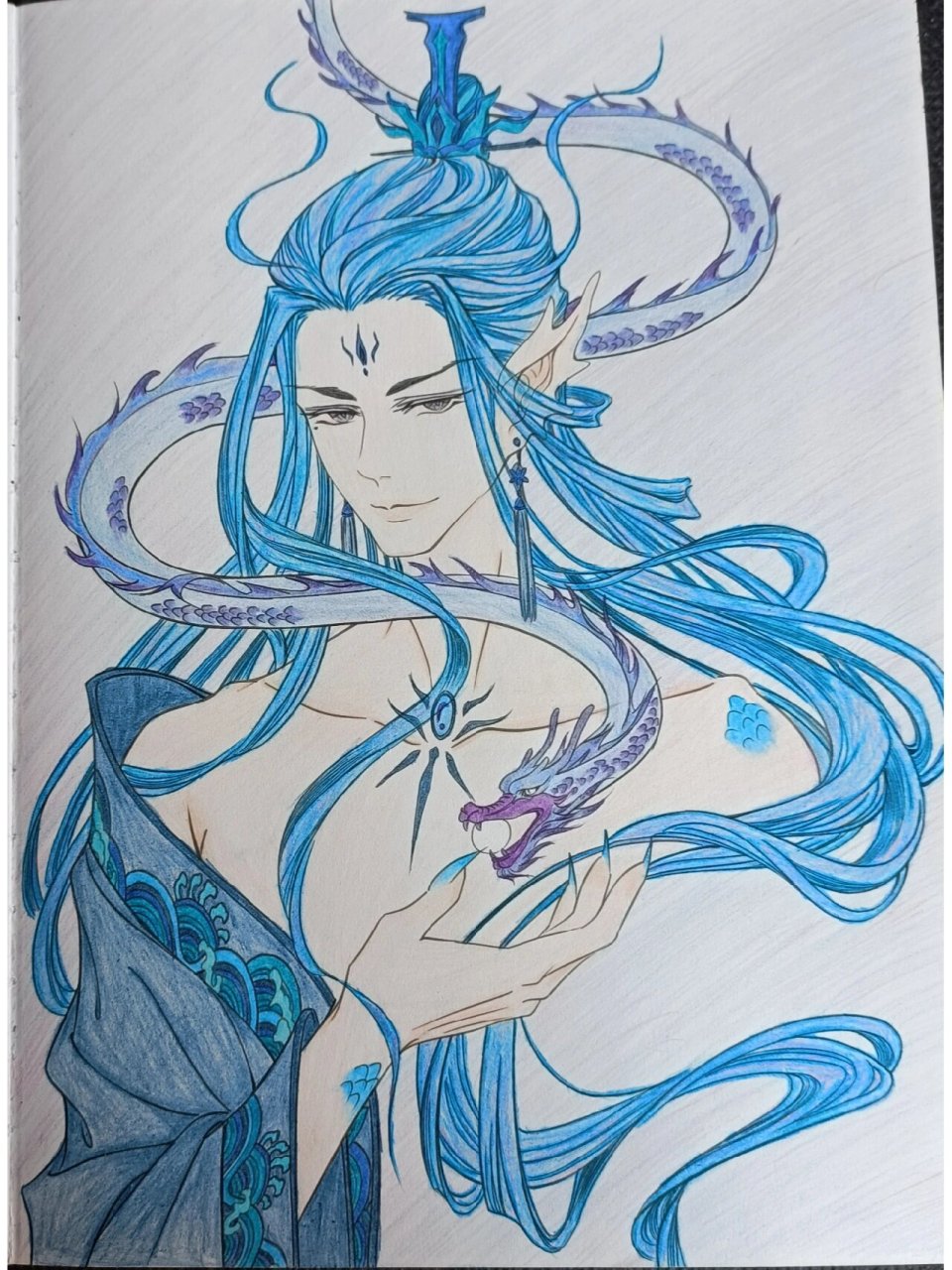 《山海经》 极渊冯夷 冯夷,是中国古代神话中的黄河水神,即河伯,也