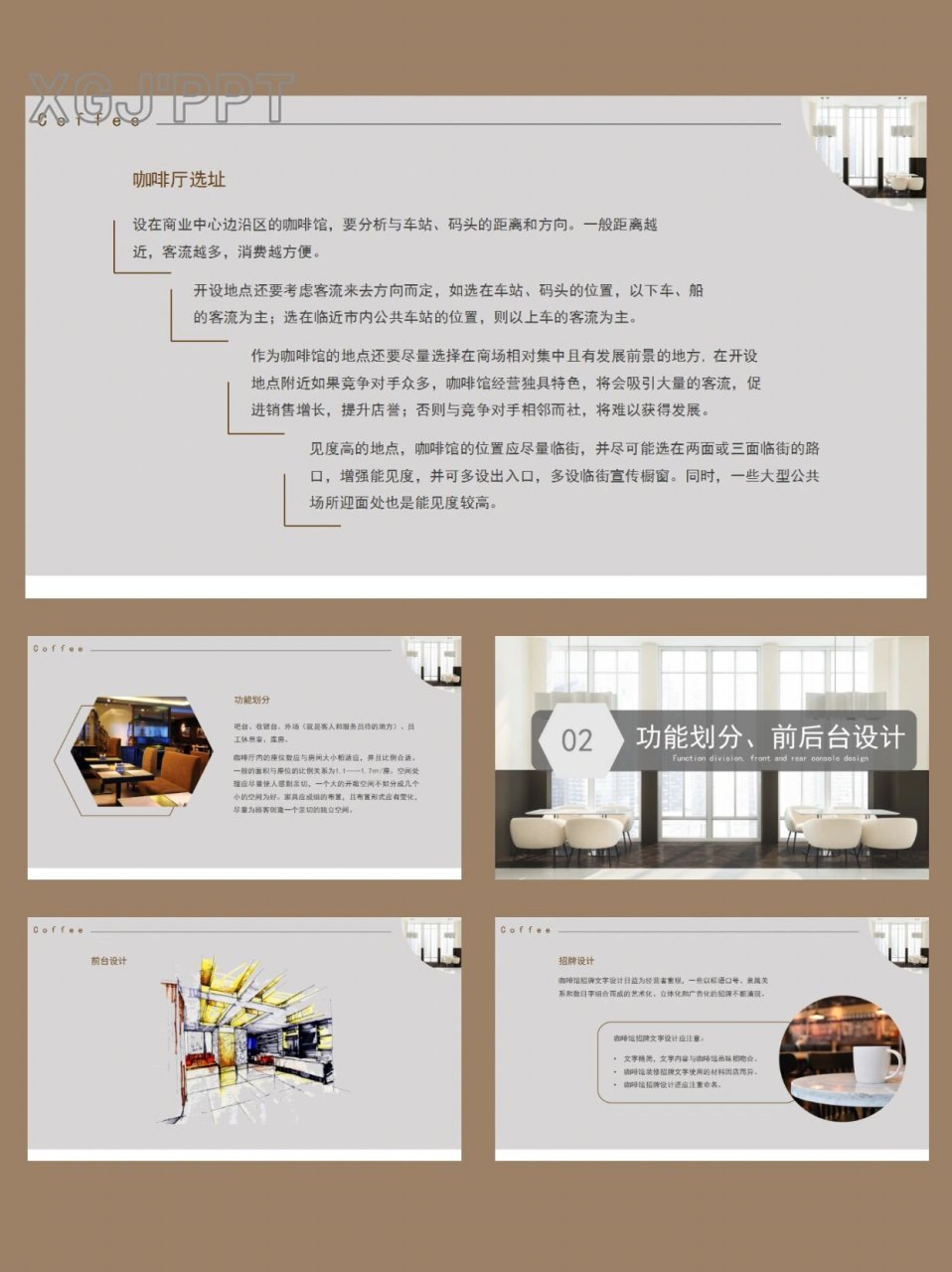 带内容丨咖啡厅室内设计策划方案汇报ppt 92编号:078-100,页数:38页