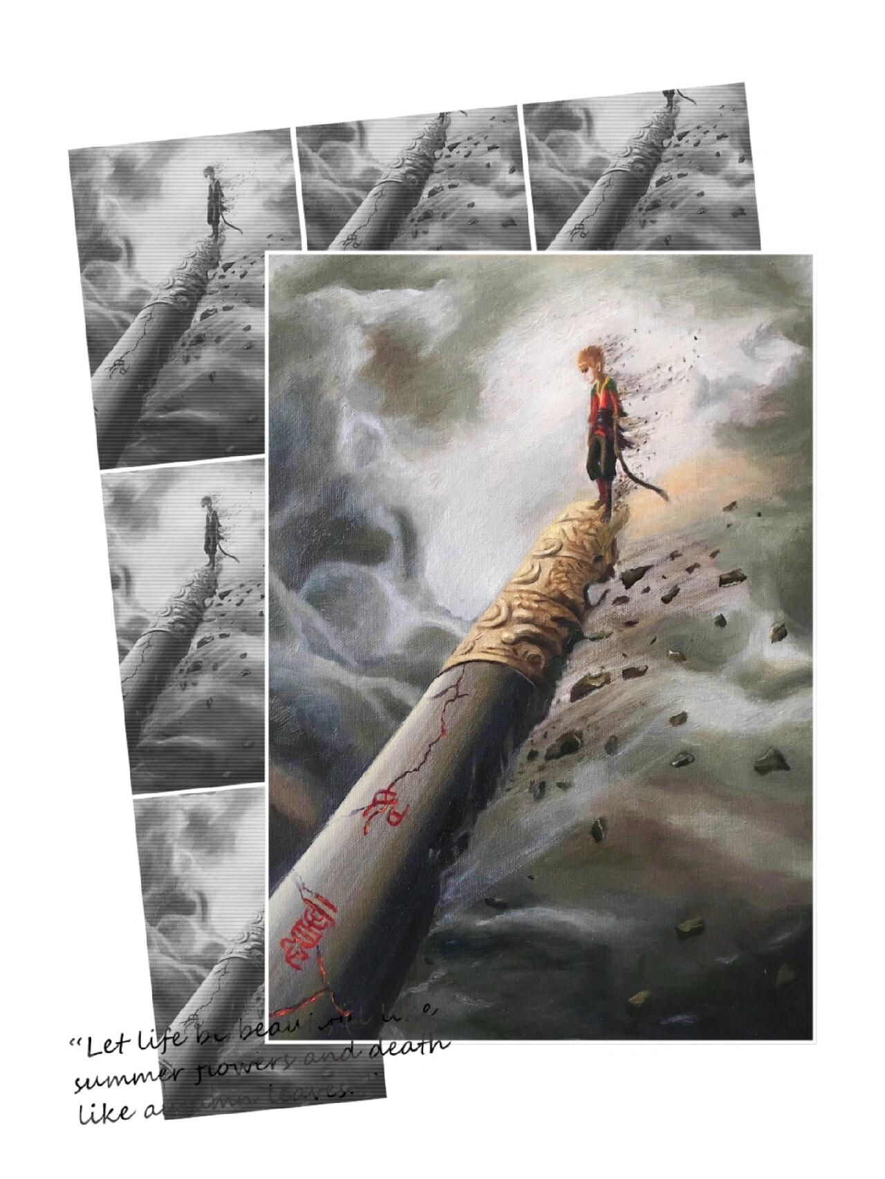 油画齐天大圣孙悟空