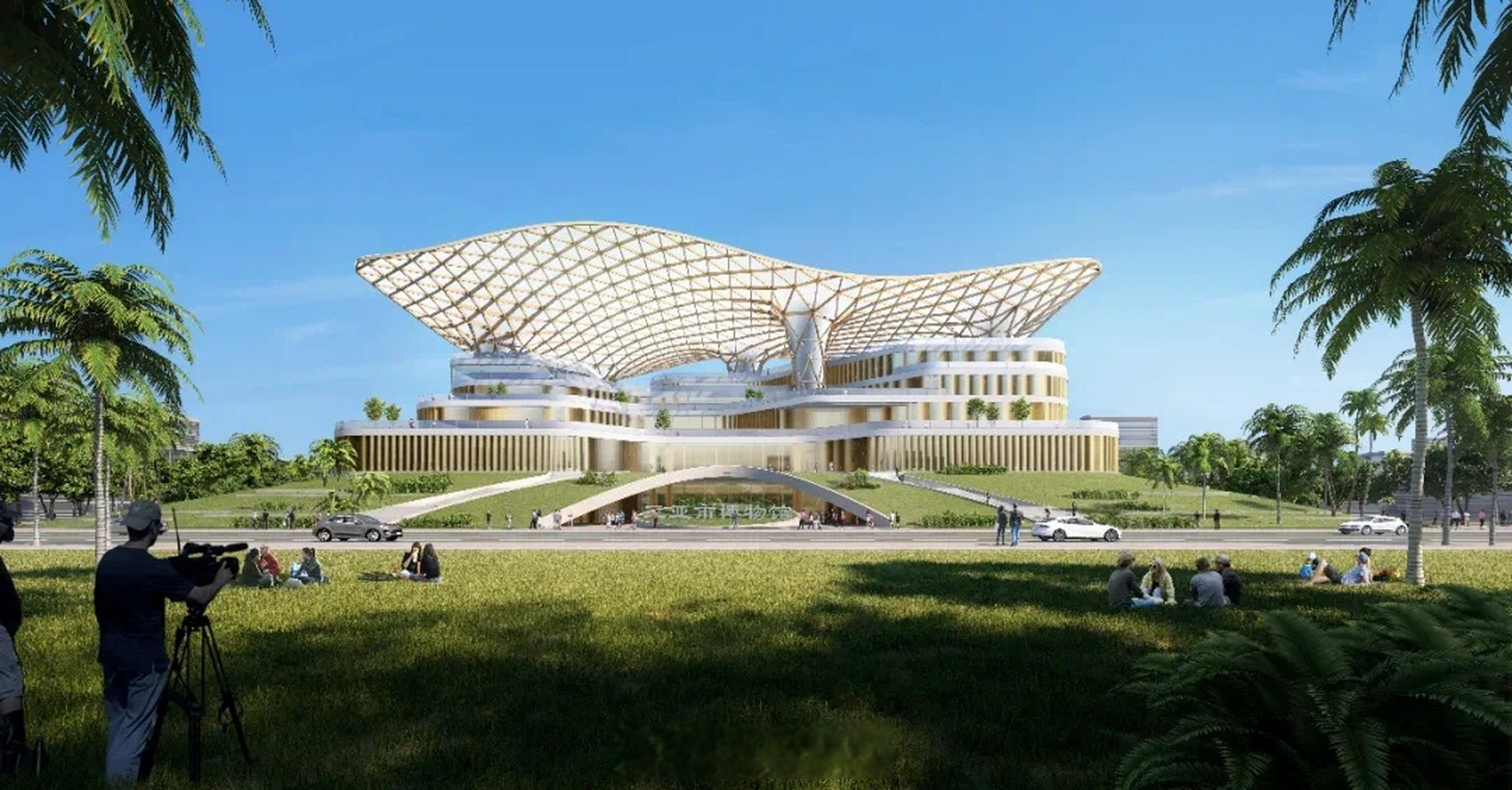 【#三亚市文化中心项目最新进展#】今年以来,三亚市文化中心项目进展