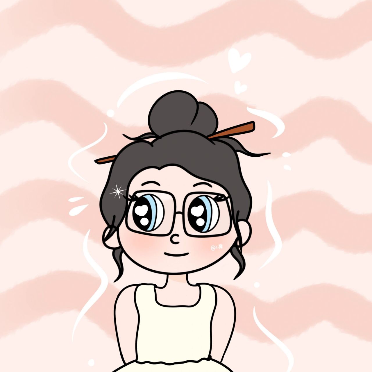 头像|阿姨|一位50多岁阿姨的卡通画像                       说是给