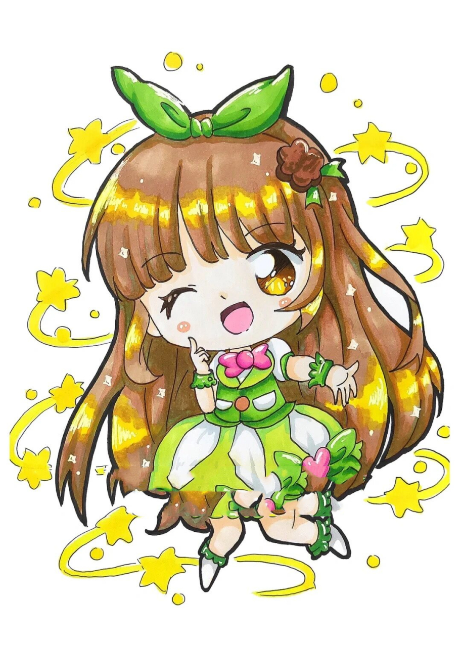 q版动漫|马克笔绘画|手绘|每日一绘