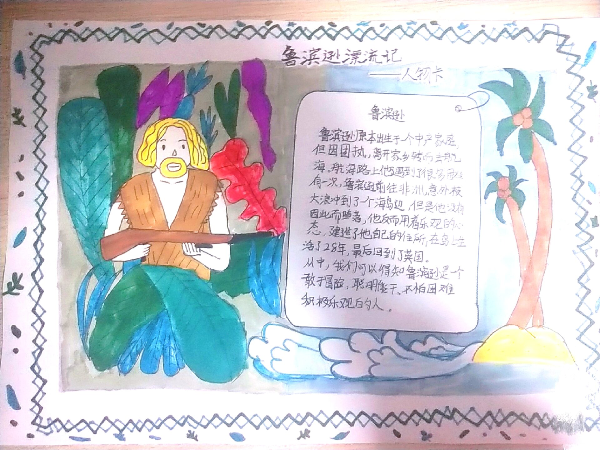 鲁滨逊人物卡