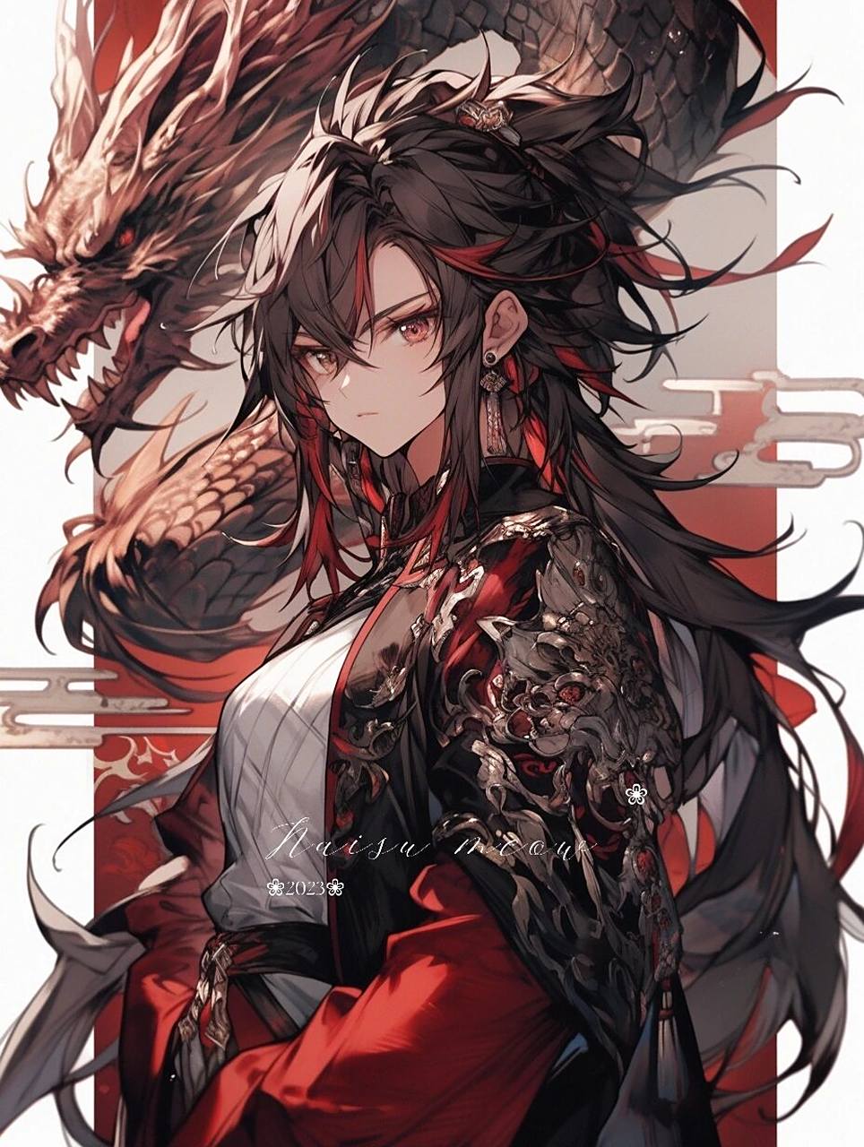 青龙庇佑|国潮古风英姿飒爽女侠客 9499巾帼不让须眉,霸气御龙