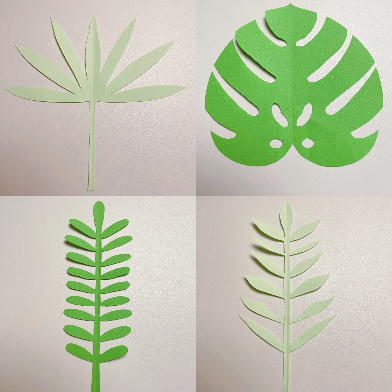 剪纸教程-森系树叶91 春日剪纸持续更新中