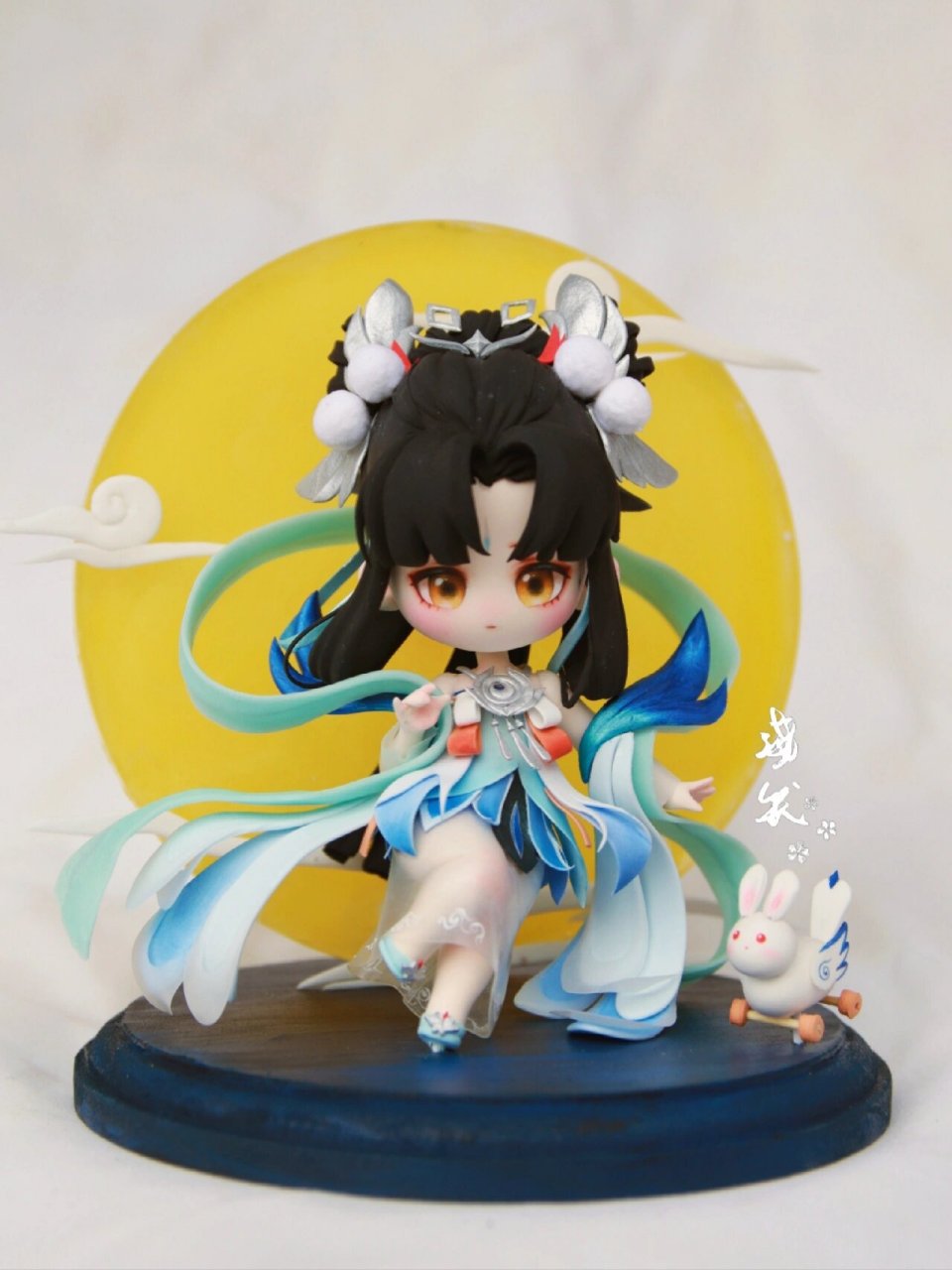 嫦娥如梦令粘土手作 王者荣耀嫦娥如梦令 超轻粘土手作2.