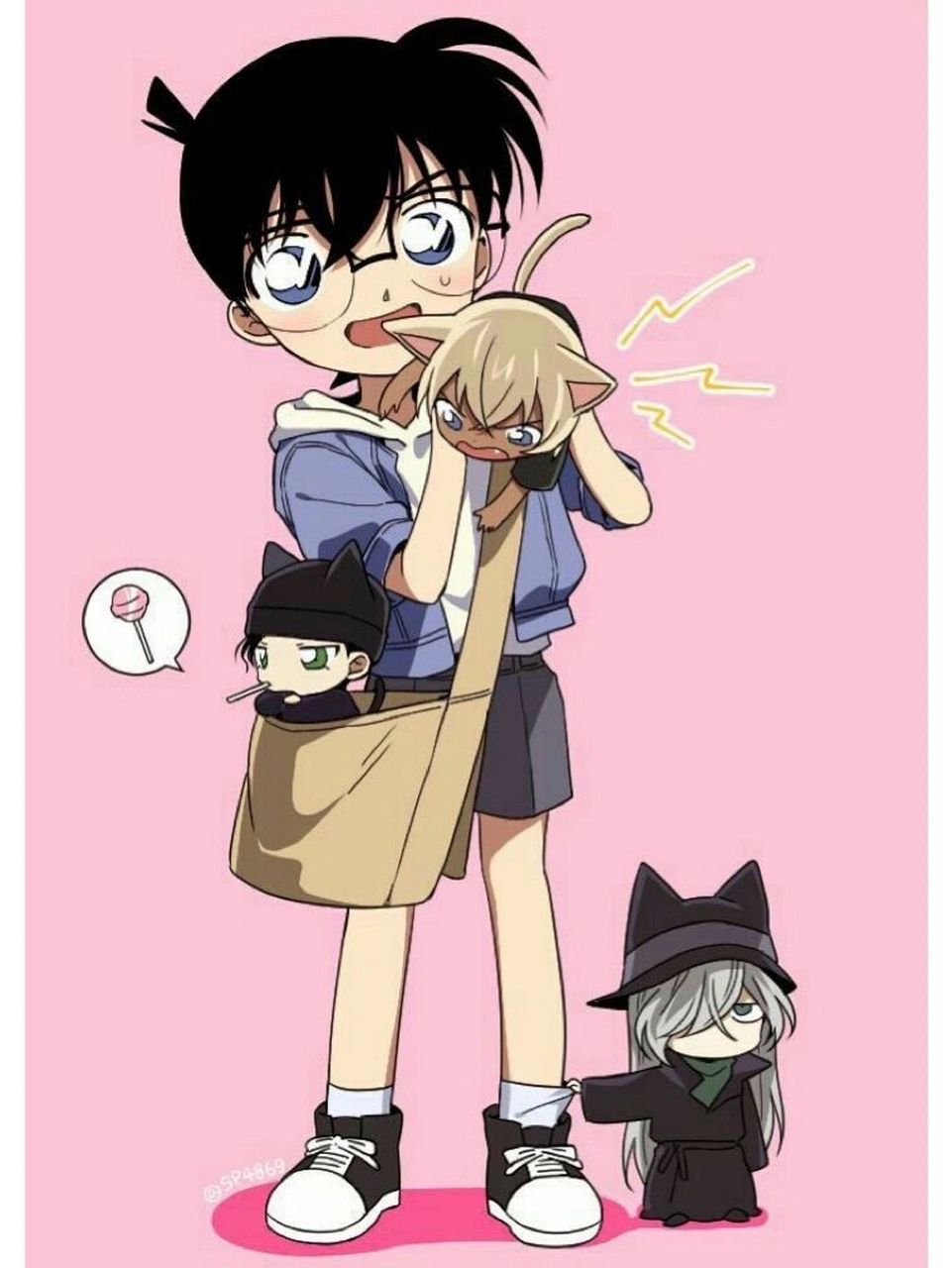 名柯超萌男团～ 连琴酒都格外可爱呢