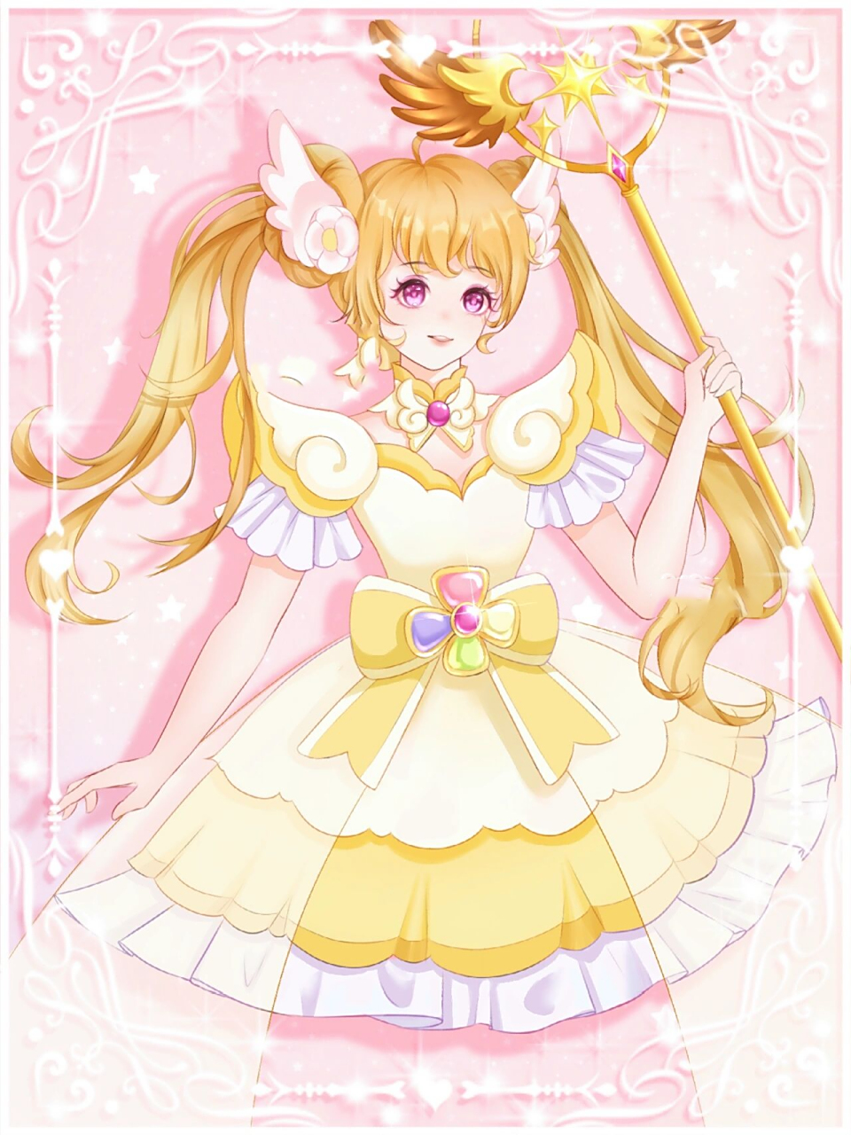 小花仙&夏安安 粉丝投稿的小花仙画完啦,根据粉丝的建议改了服装,头发