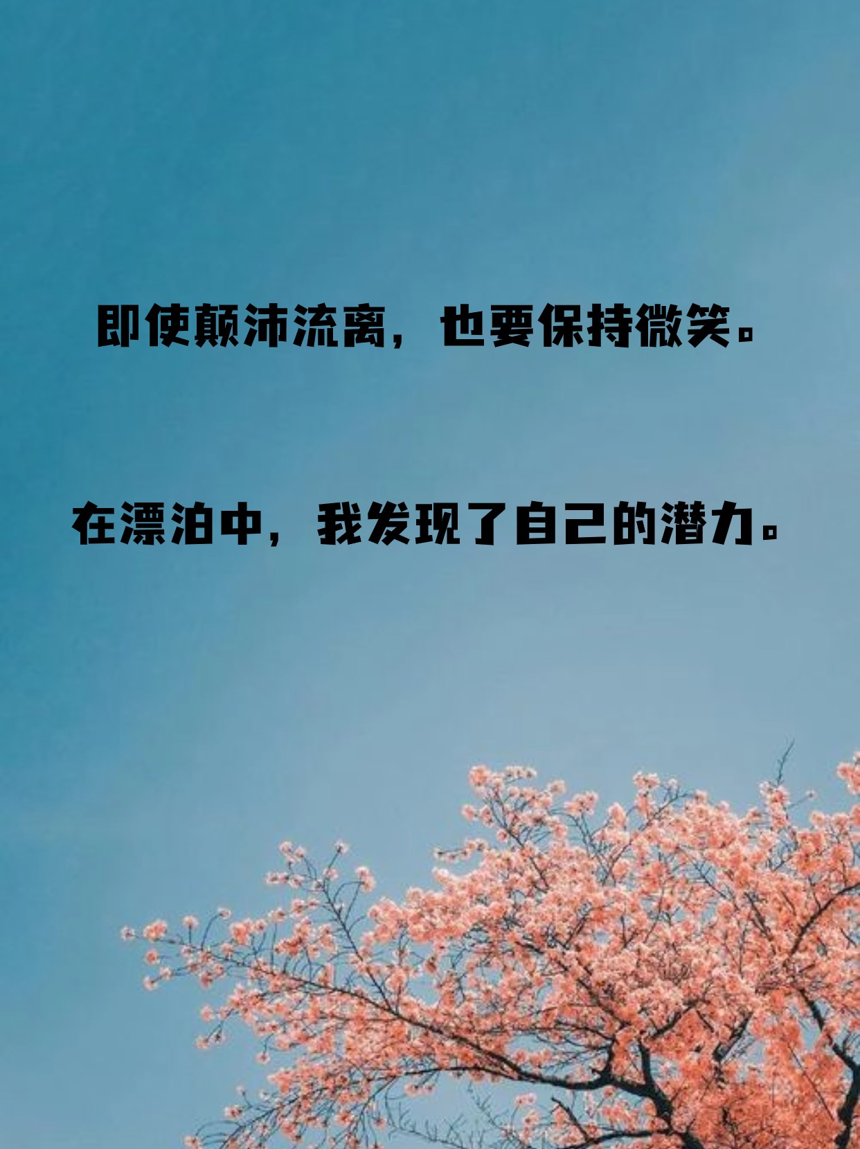颠沛流离的句子发朋友圈