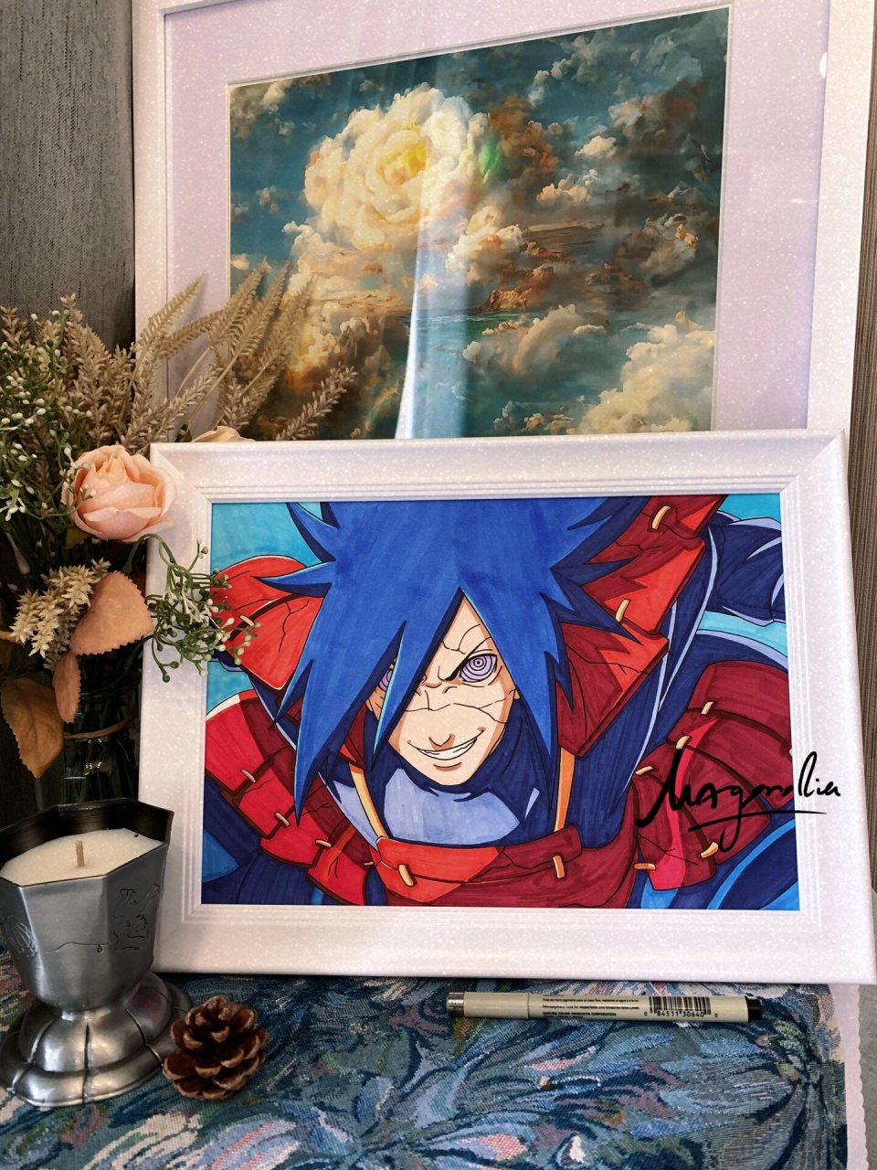 火影 宇智波斑 秽土 马克笔手绘 #手绘# #绘画# #马克笔# #火影忍者