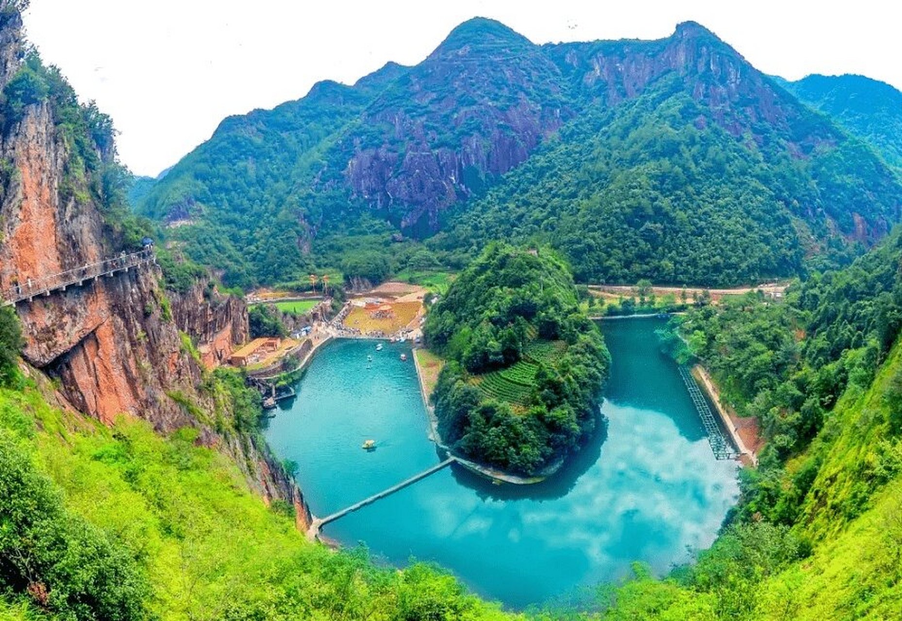 扶绥县景点 扶绥县 龙谷湾 九重山 金鸡岩 花山岩画 碧髻度
