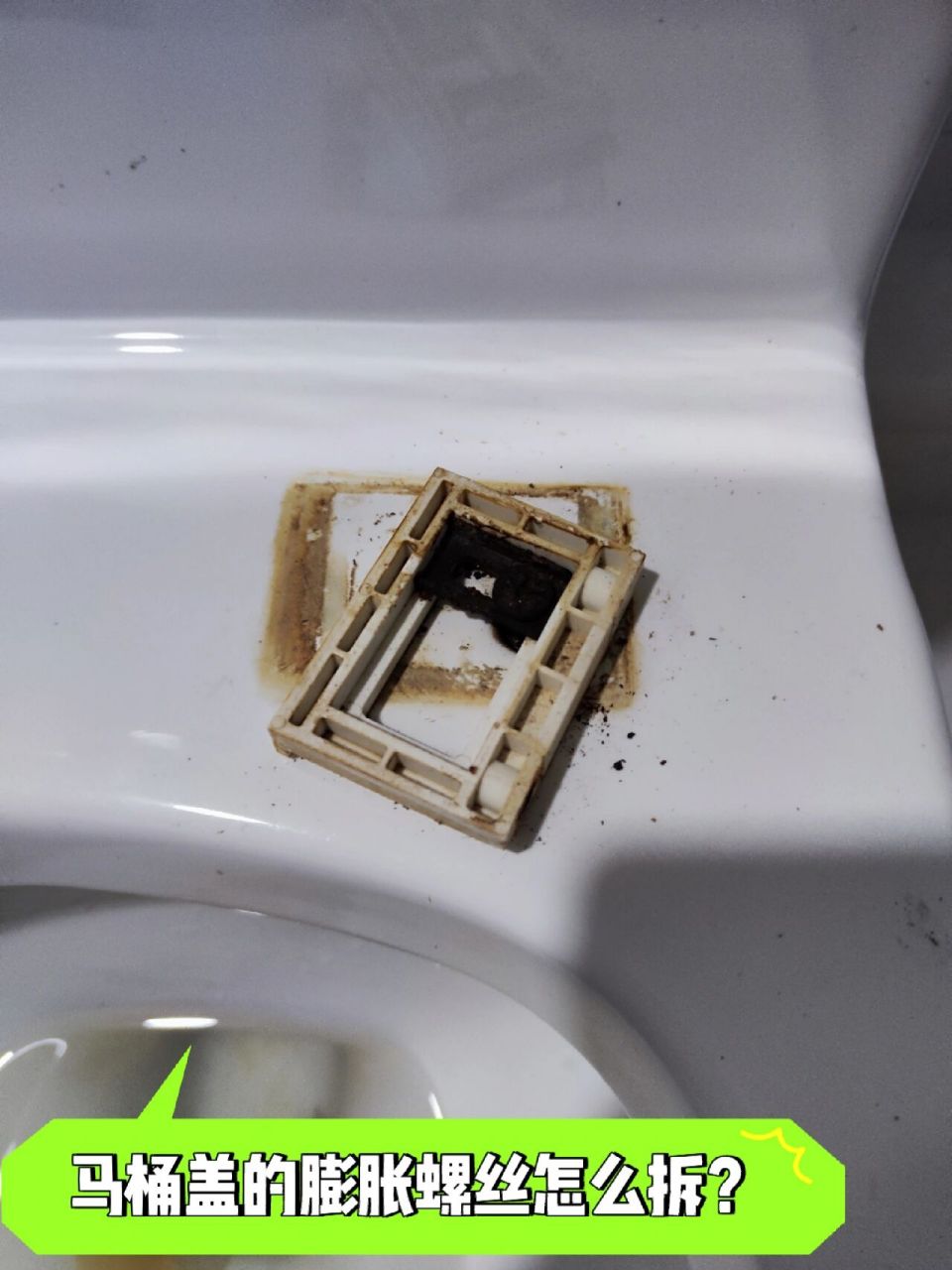 马桶盖上的膨胀螺丝,该怎么拆?