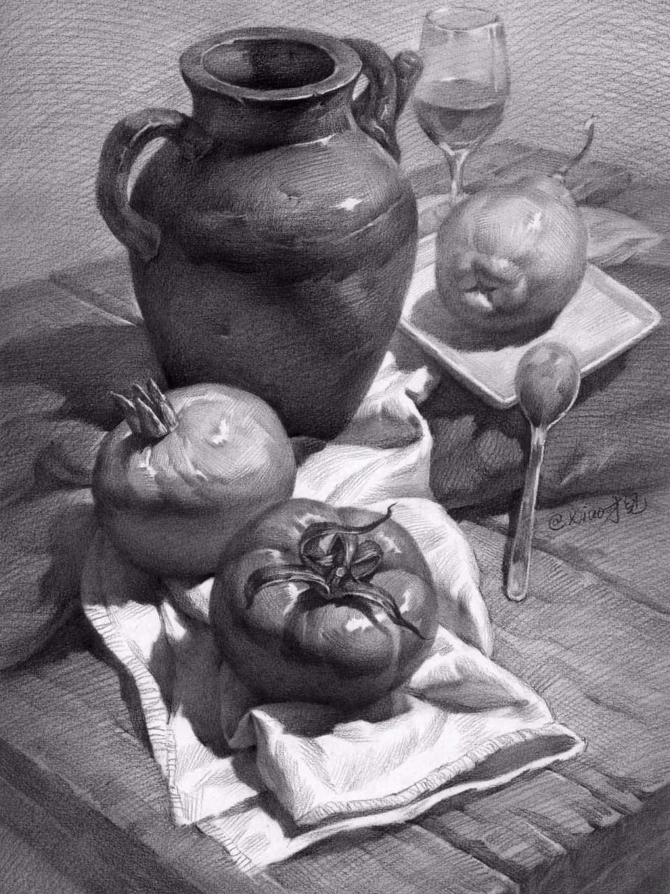 素描静物临摹 !