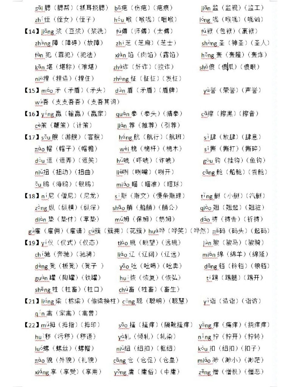 小学语文五年级下册生字注音组词不用愁       小学语文五年级下册