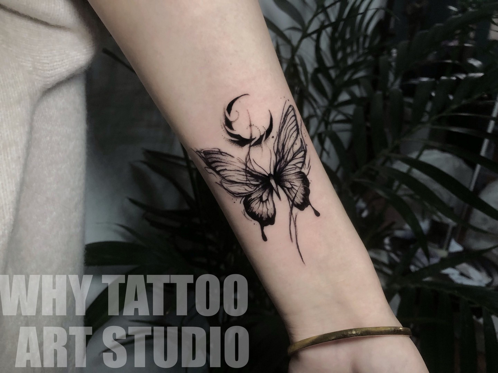 蝴蝶纹身 暗黑 蝴蝶03 yyds