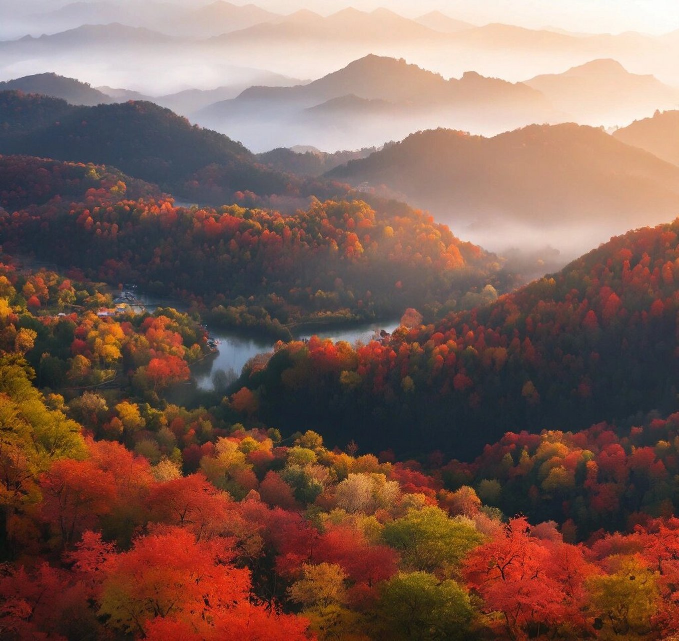 满山遍野红色枫叶93   满山遍野红色枫叶93
