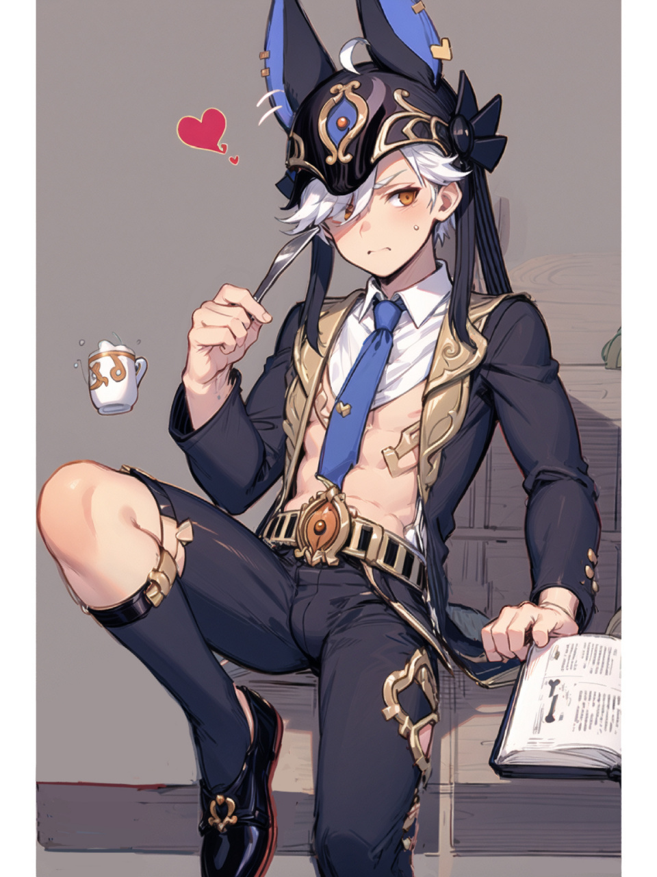 【ai】小男孩赛诺 小身板也有腹肌噢