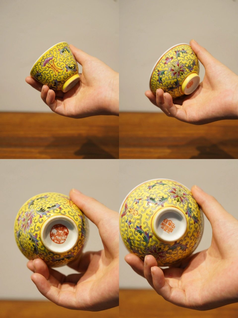 景德镇老瓷厂手绘粉彩杯|万寿无疆系列 重工粉彩"万寿无疆"茶杯是