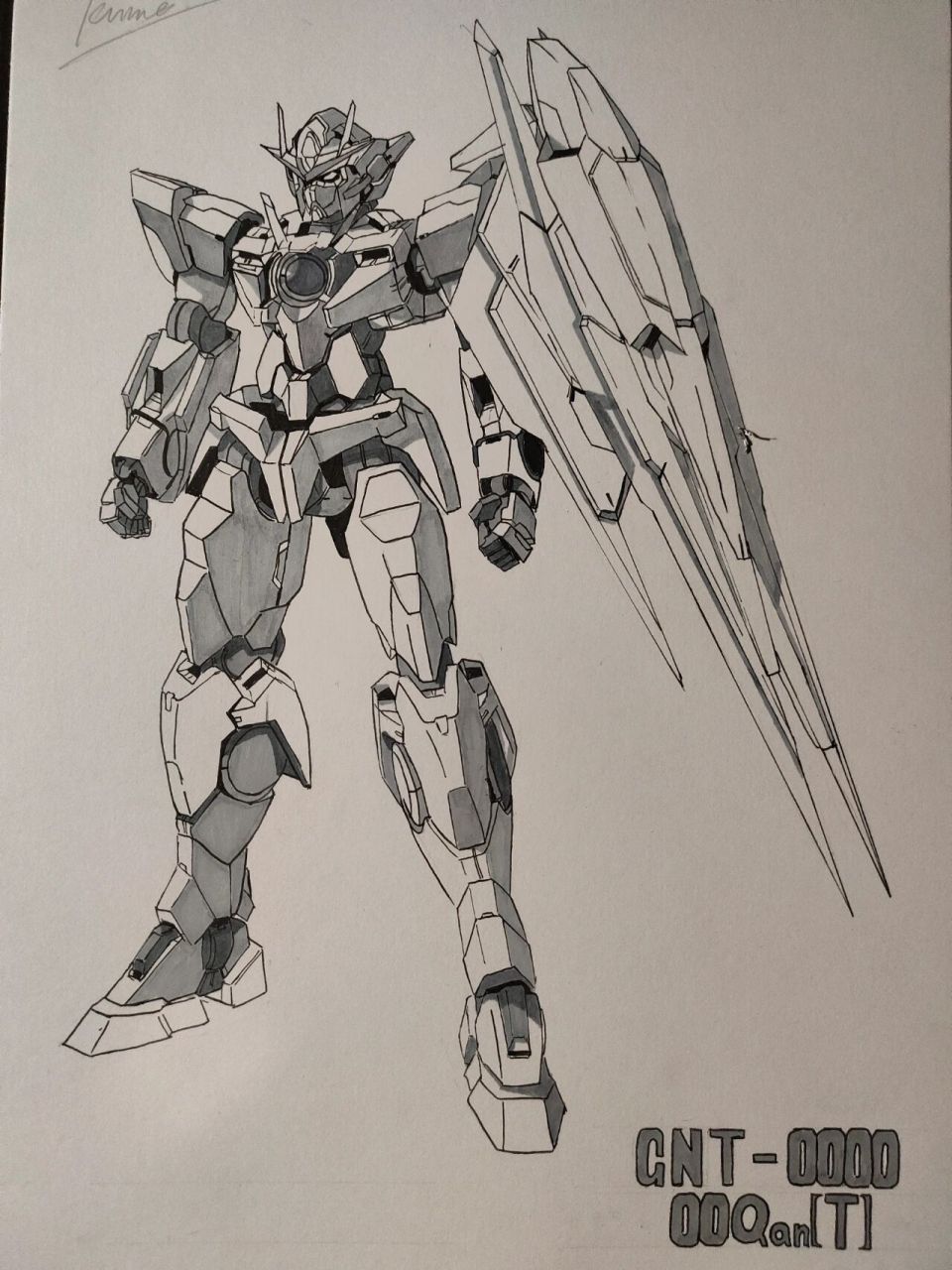 😝今天画个高达🌹左滑看过程! ❤️可预定 〔手绘〕a4 《 柯