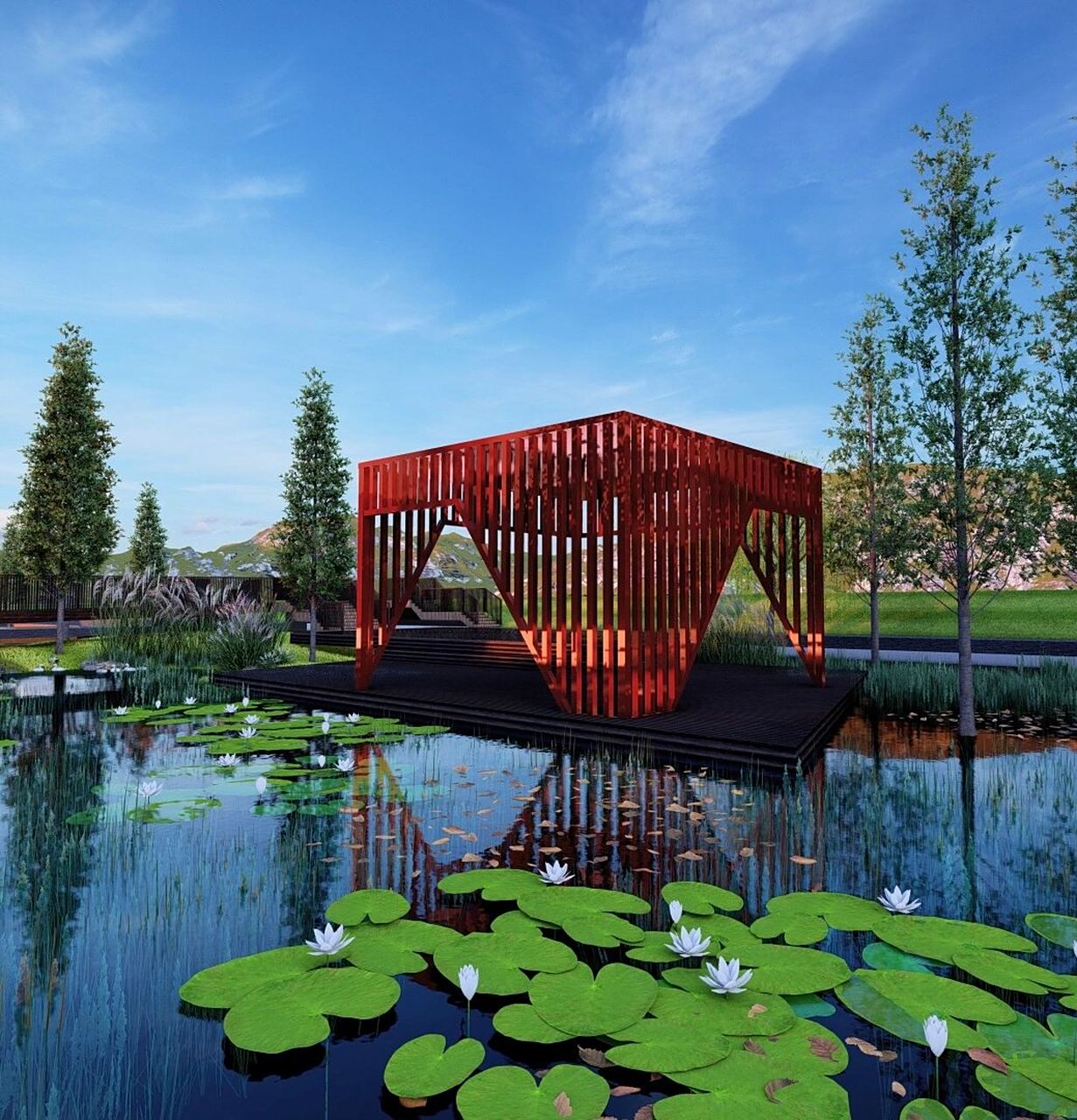 [湿地公园]中山南朗人工湿地 在美的自然山水下为基底,多元的文化元素