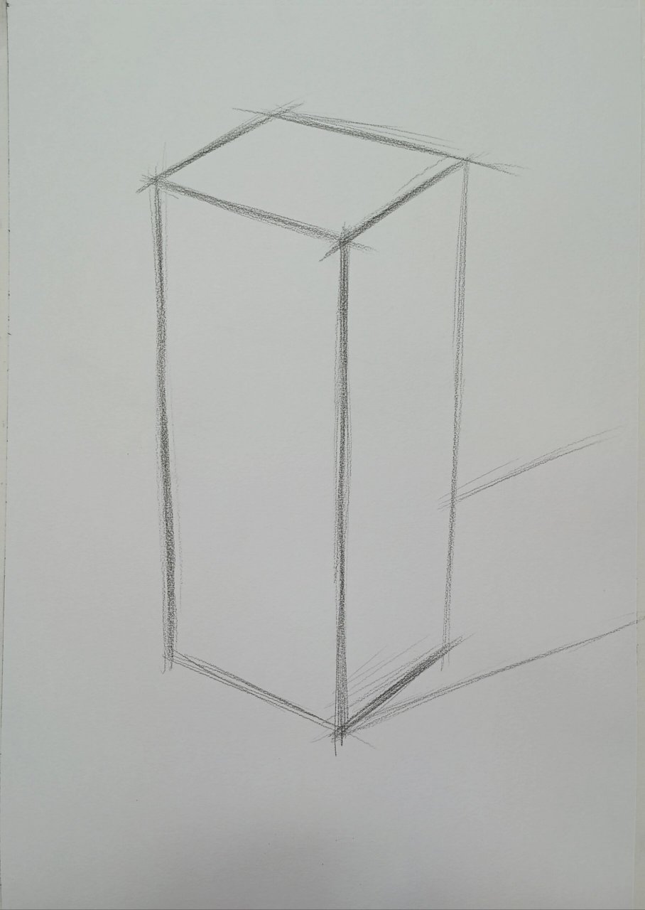 素描长方体 素描长方体步骤