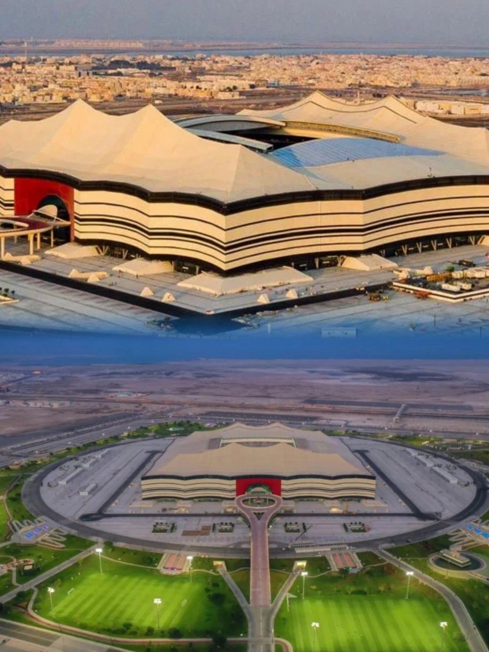 stadium 卢赛尔体育场位于卡塔尔首都多哈以北约15公里的卢赛尔新区