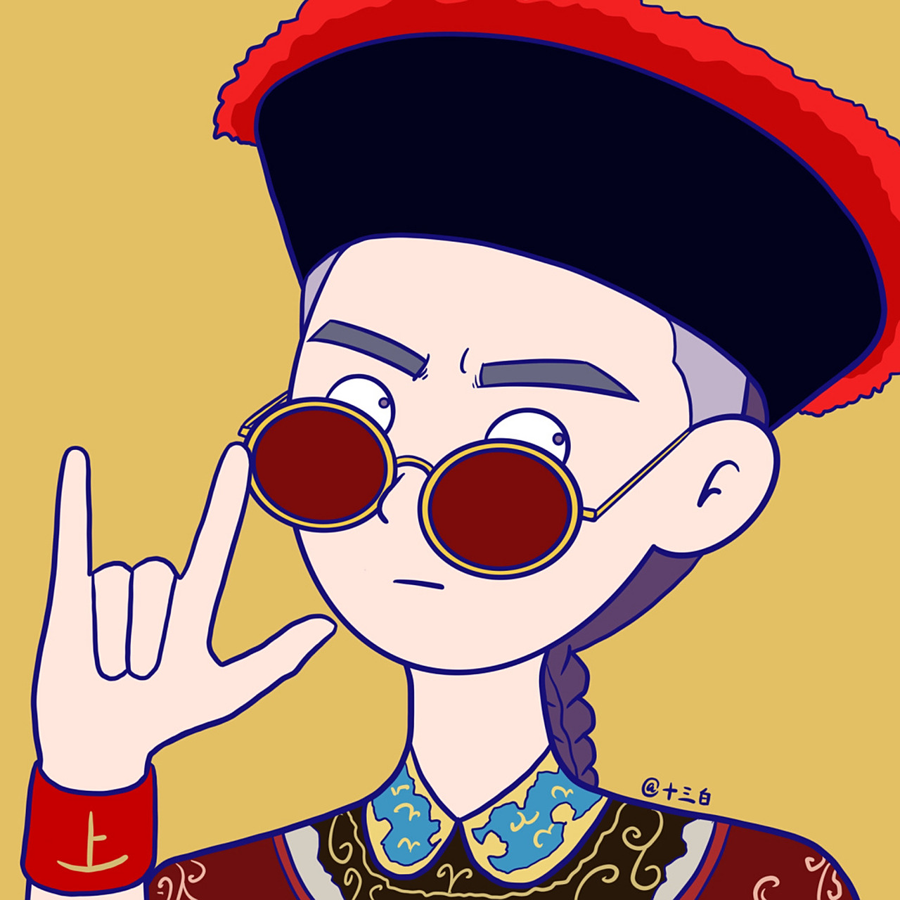 鹿鼎记陈小春版7个老婆韦小宝皇上头像插画 《鹿鼎记》陈小春版:七个