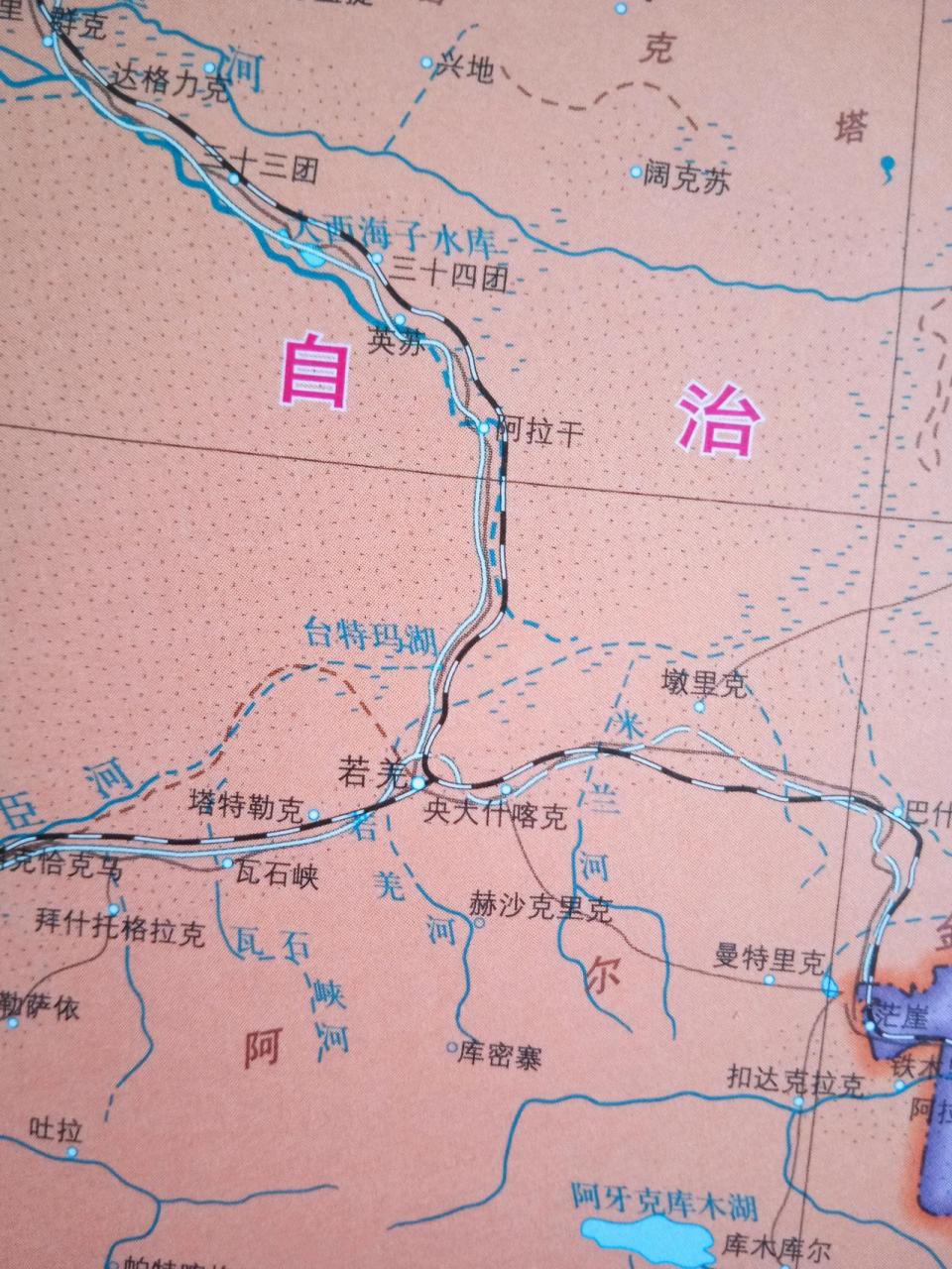 库尔勒市若羌县地图图片