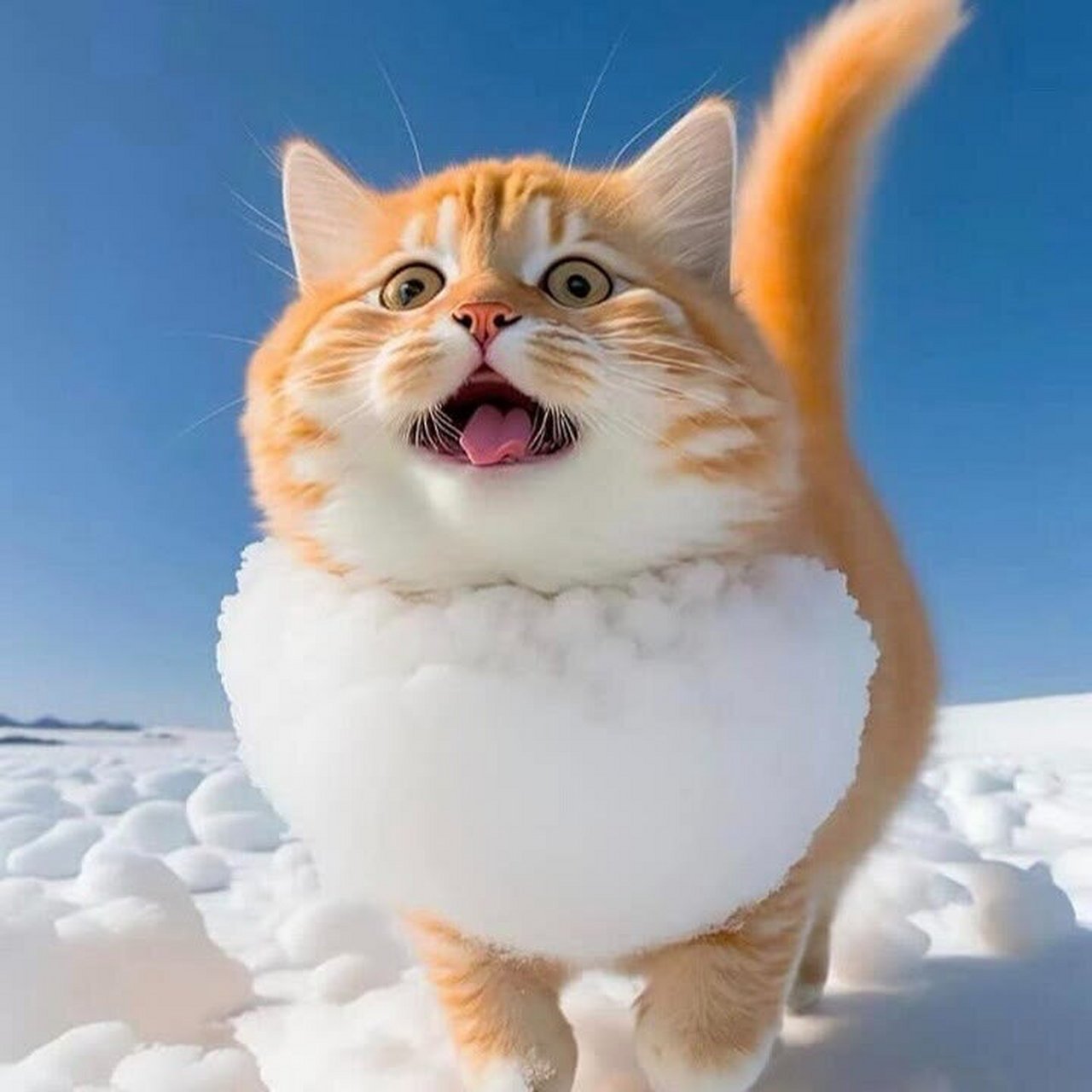 飞奔的小猫咪头像 希望可爱可以治愈你