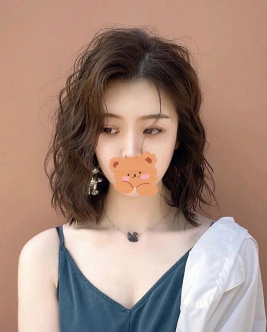 中短发烫发 /蛋卷头/圆脸发型/显脸小发型/法式烫 深圳烫发/深圳接发