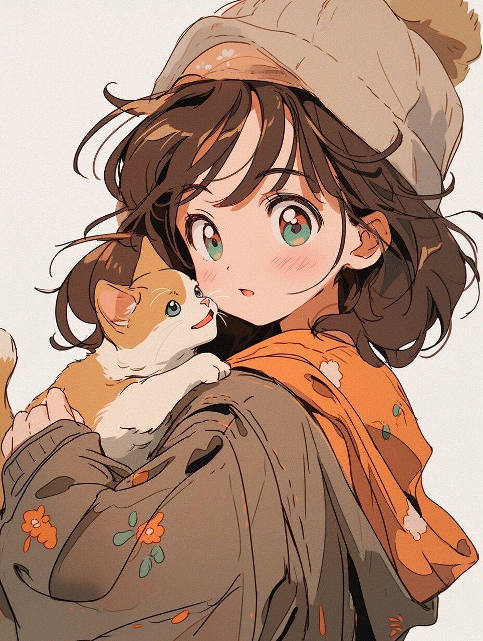 七夕可爱女生动漫头像 这世界乱糟糟, 而我可可爱, 人间不值得, 而我