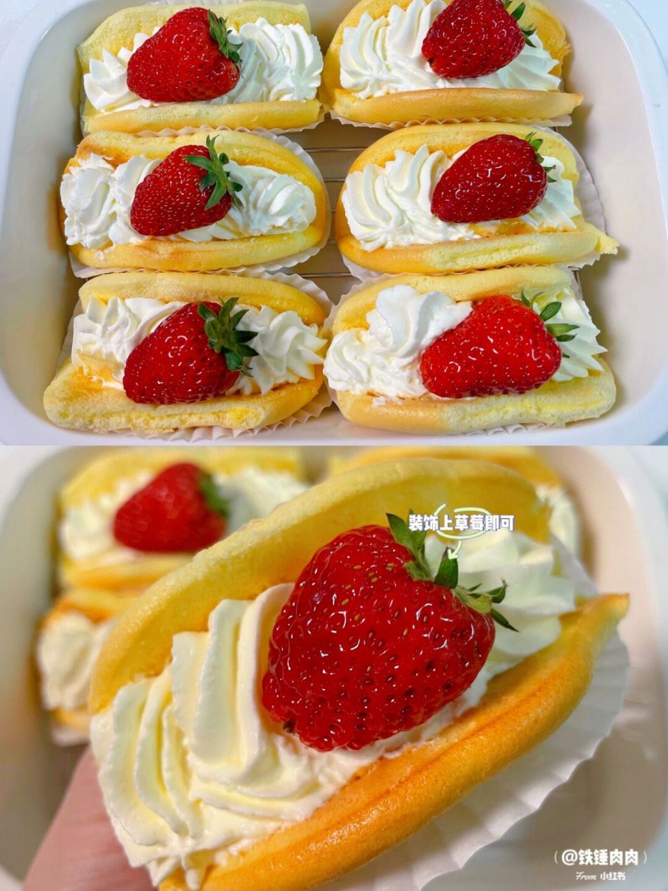 91草莓抱抱卷～火爆ins98野餐露营必备7215 赶在草莓季做了个