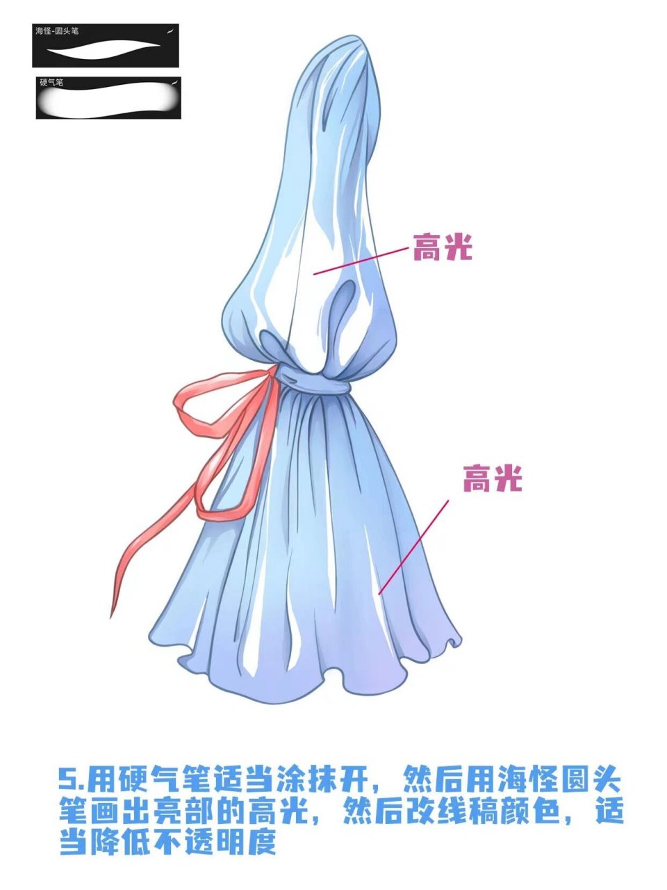 二次元|透明泡泡袖画法【适合新手】 嘻嘻嘻,这是我画二次元最常用的